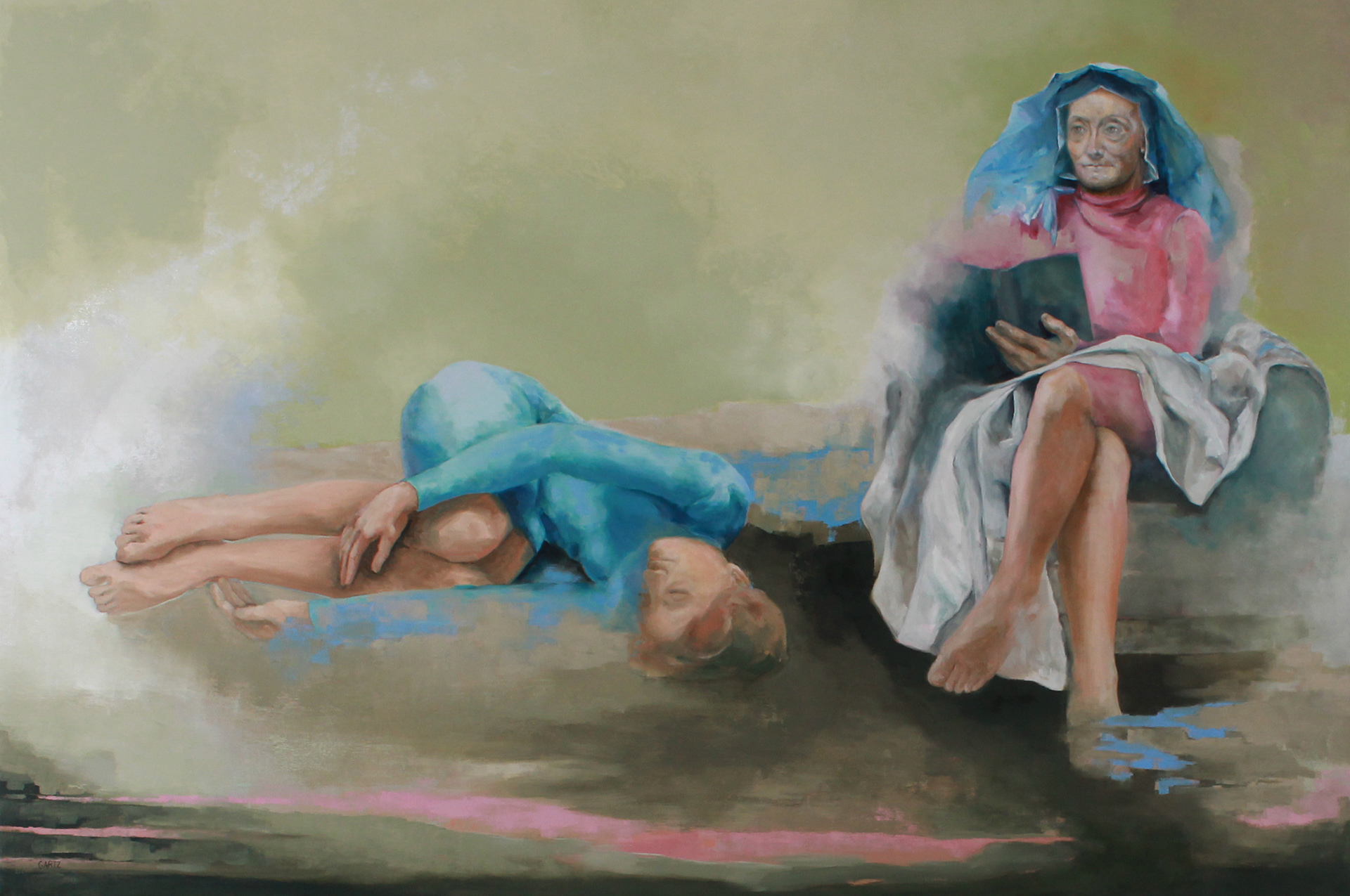 "Una historia para dormir" Oil 120 x 180cm