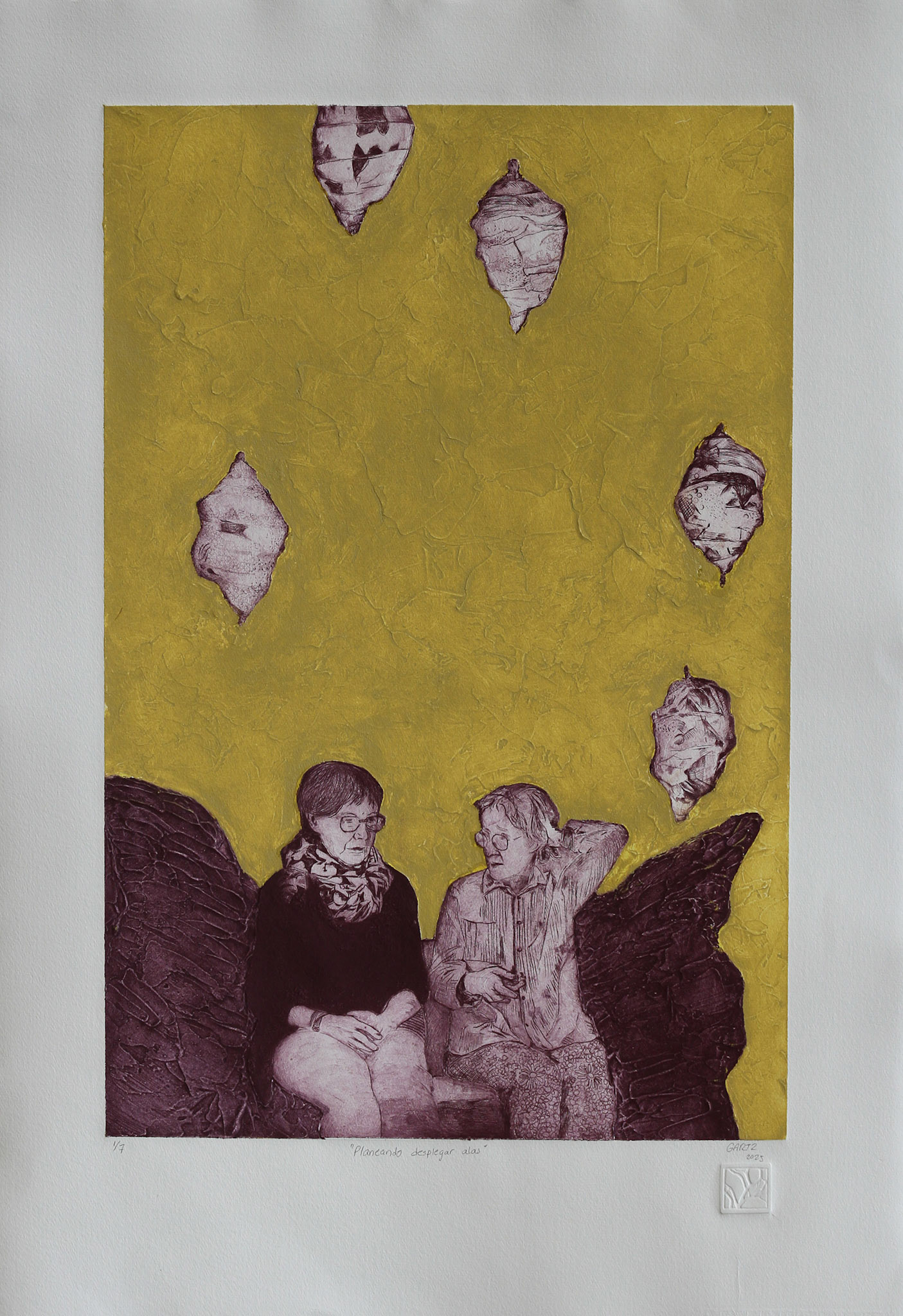 "Planeando desplegar alas" image 40x60 cm