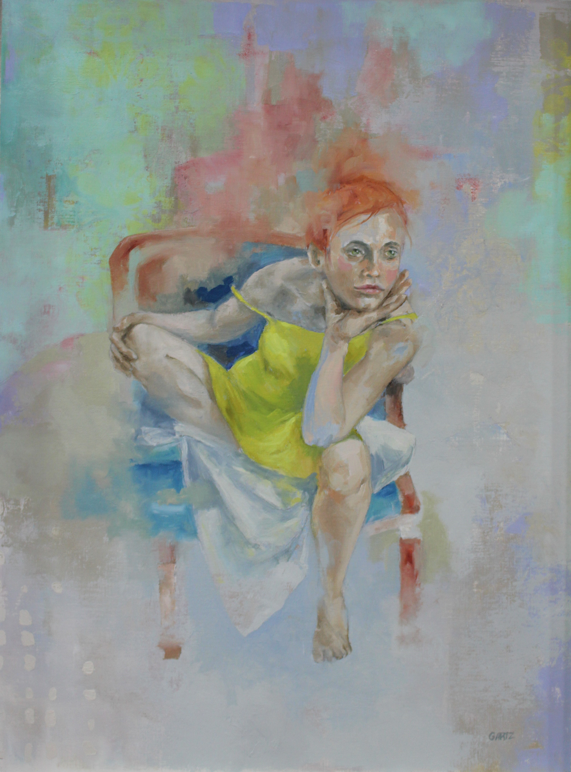 "Jaune citron" Oil 61x46cm | sold