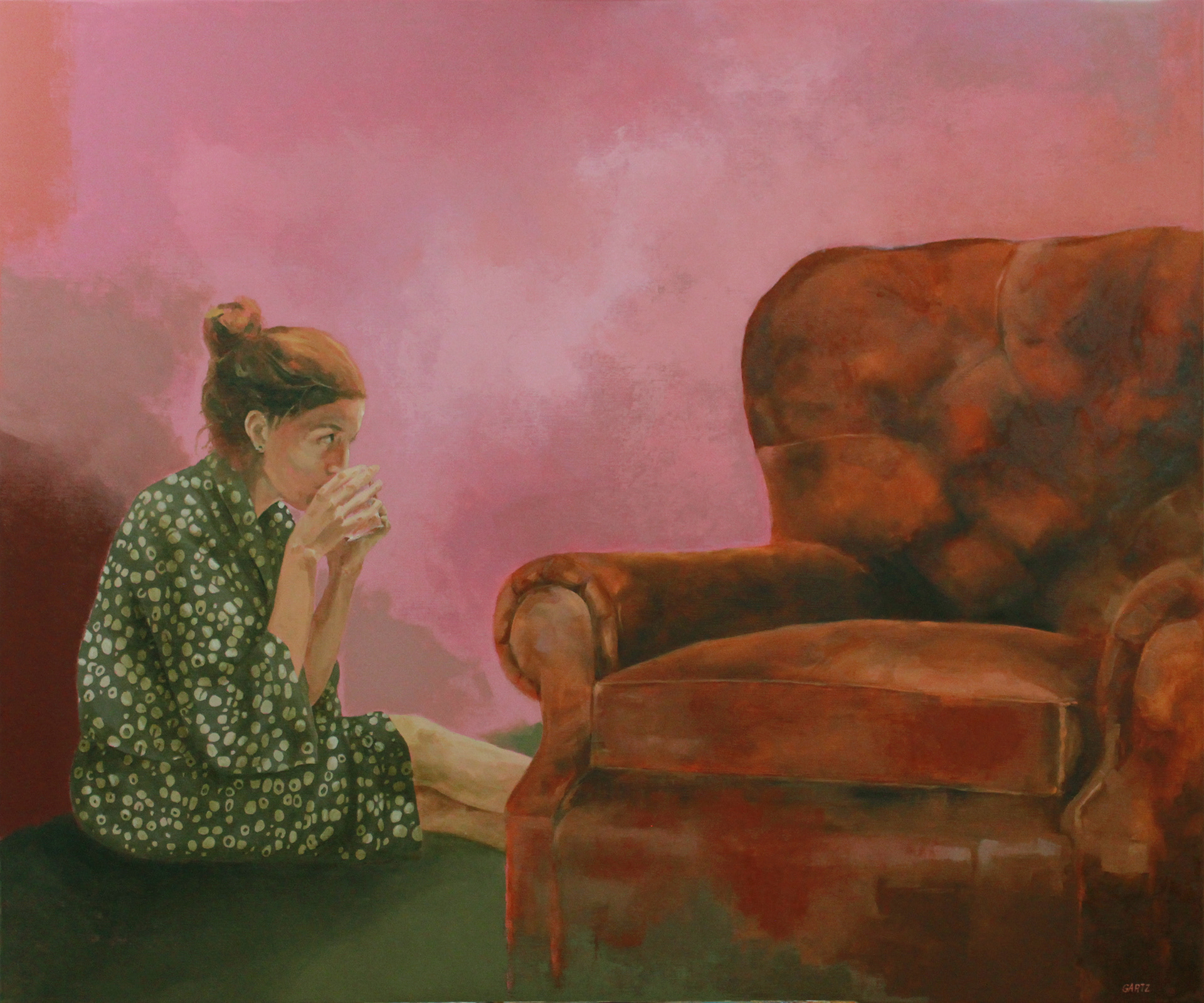 "Té de lunas" Oil 100 x 120cm