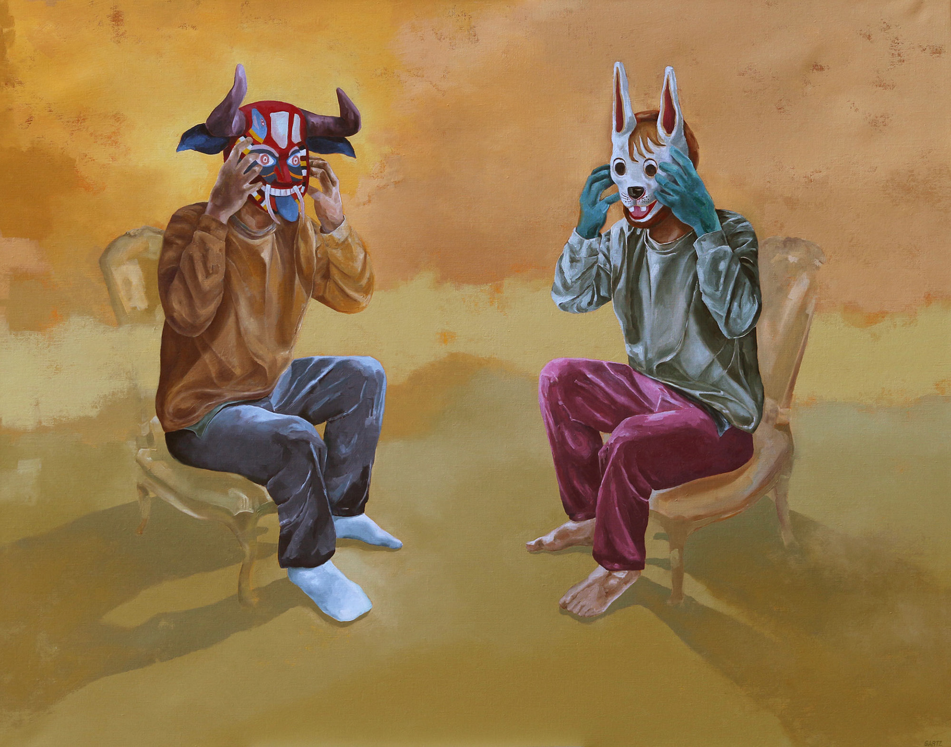 "Reconocimiento facial" 146x114 cm