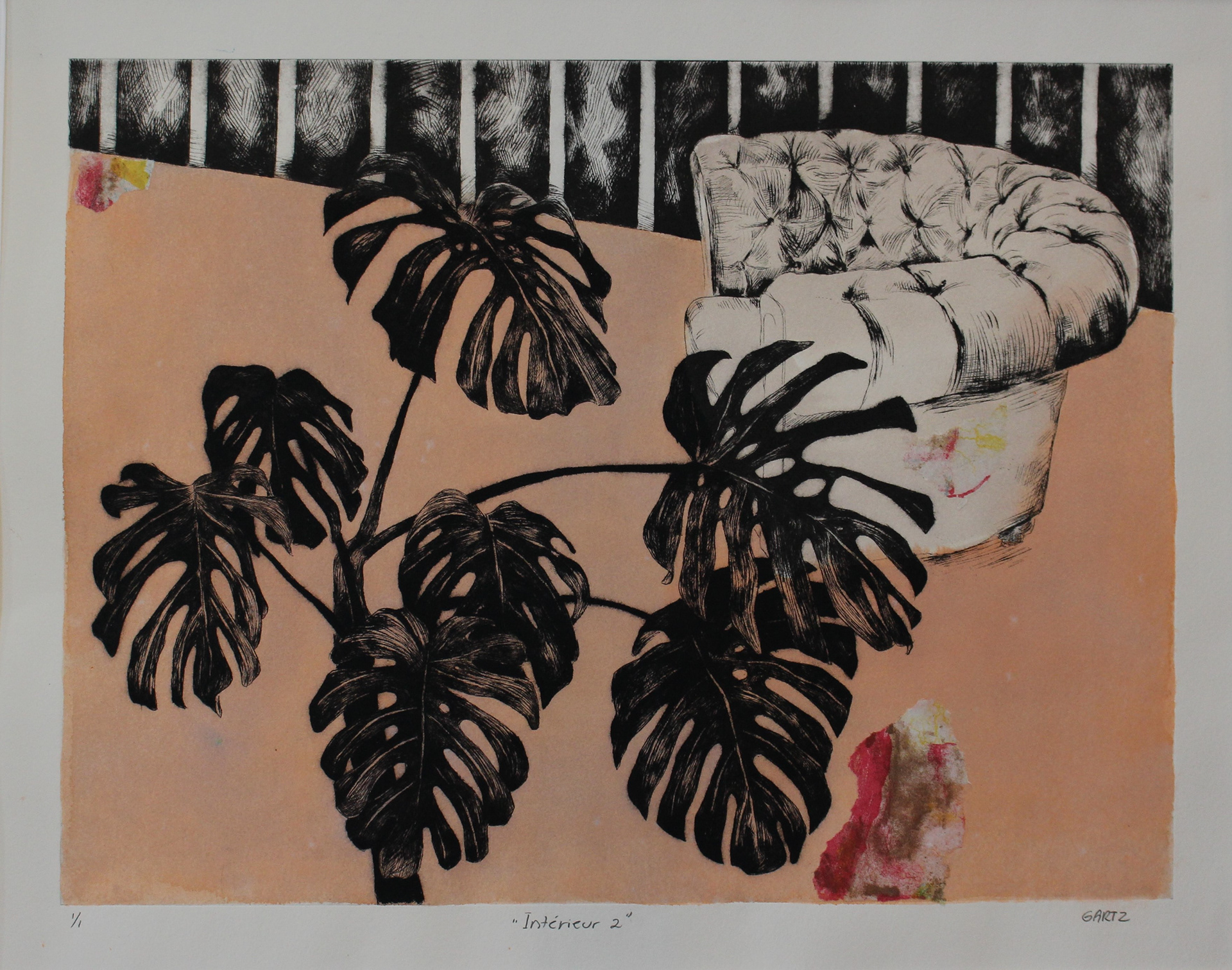 "Intérieur 2" Drypoint 38x48cm