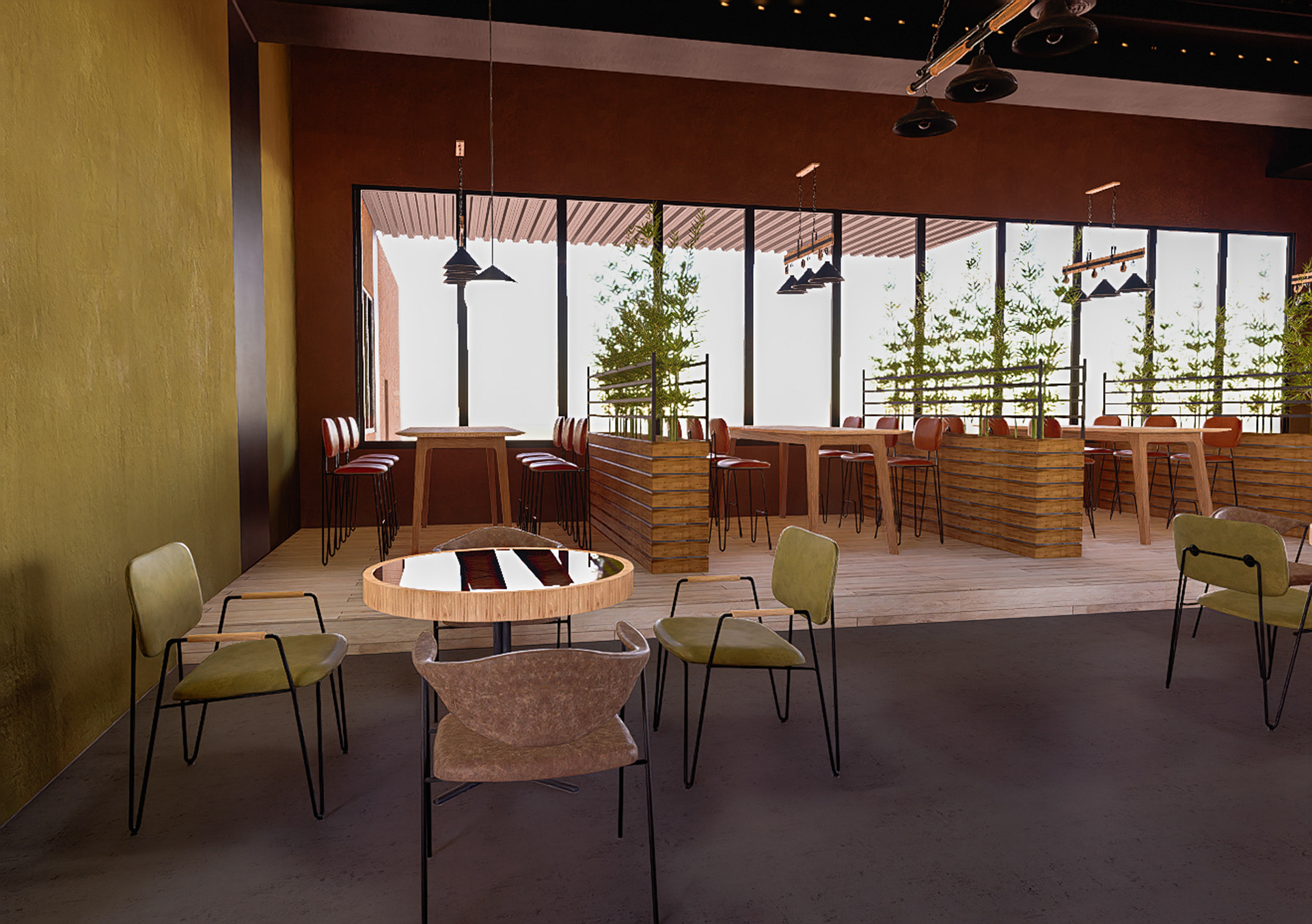 Mesas cafetería