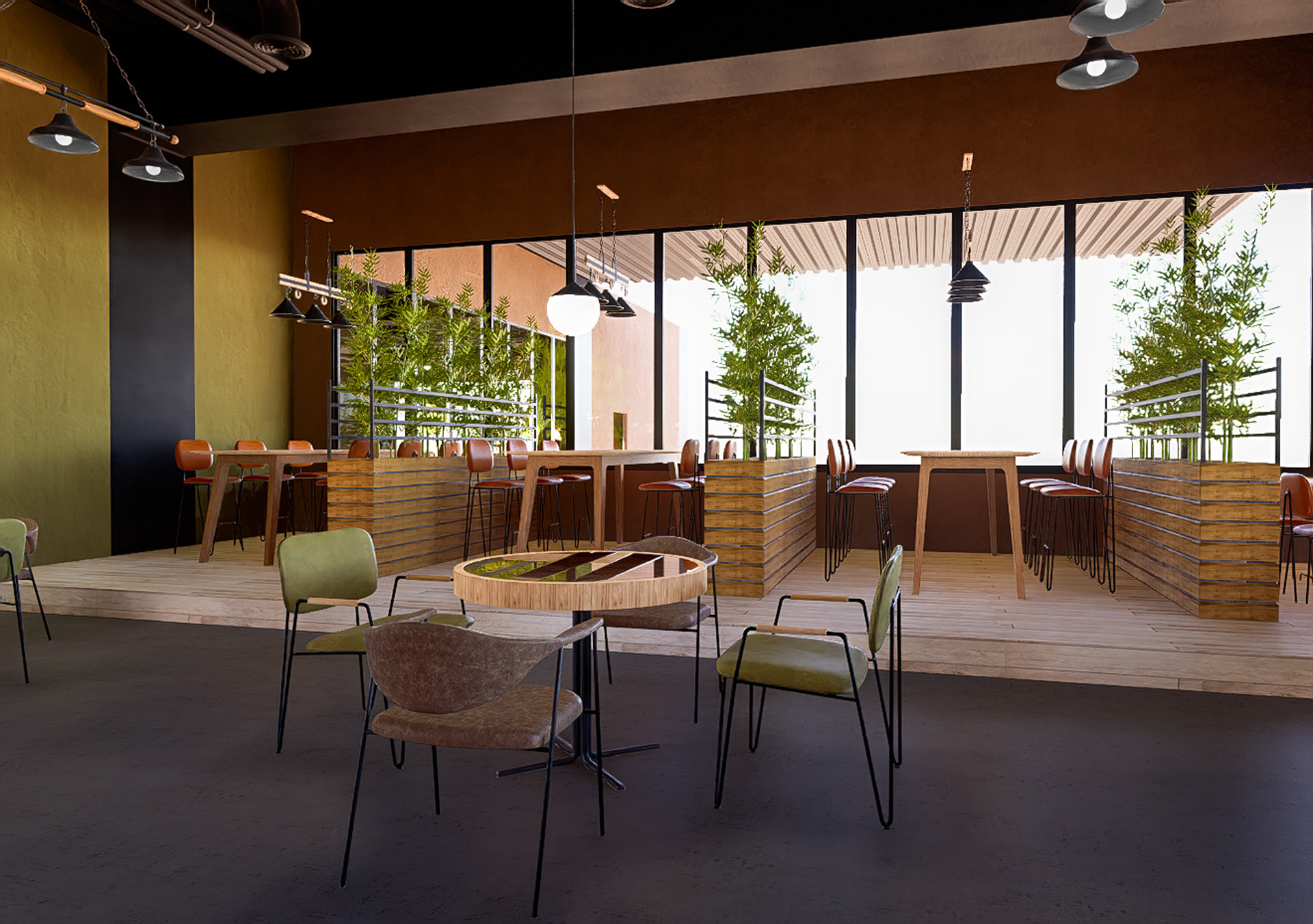 Mesas cafetería