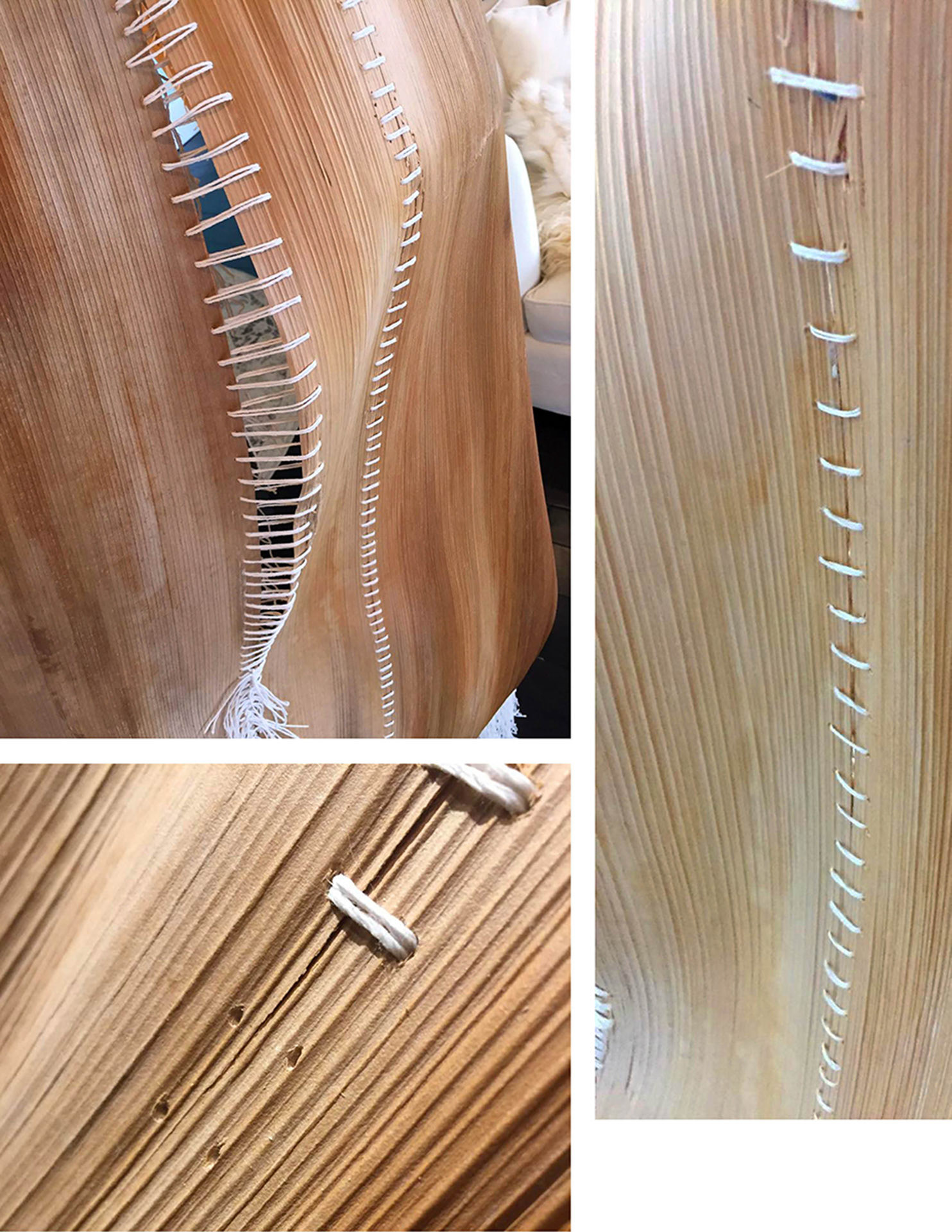 An intimate pattern of action: weaving this sable palm husk triggered a powerful identification and projection of entire body and mind. Like skin, it became forgiving, repetitive stitching became healing, reminding like step after step to keep going to clarify and make whole my self and my country.