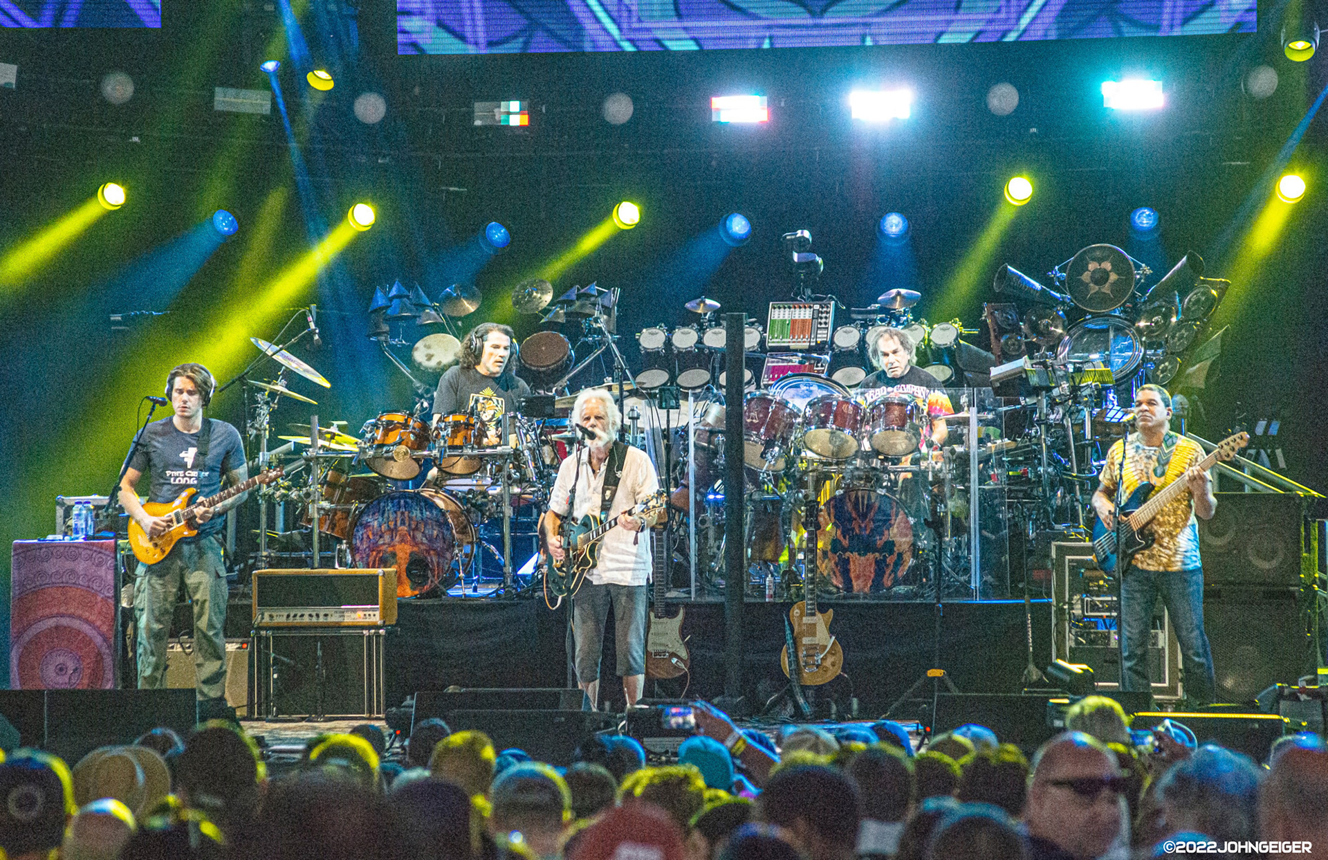 John Mayer, Jay Lane, Bob Weir, Mickey Hart and Oteil Burbridge of Dead & Company @ Ruoff Music Center (Deer Creek) 06/28/22.