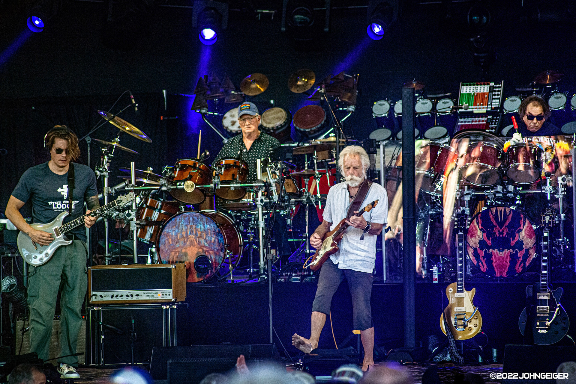 John Mayer, Bill Kreutzmann, Bob Weir, and Mickey Hart of Dead & Company @ Ruoff Music Center (Deer Creek) 06/28/22