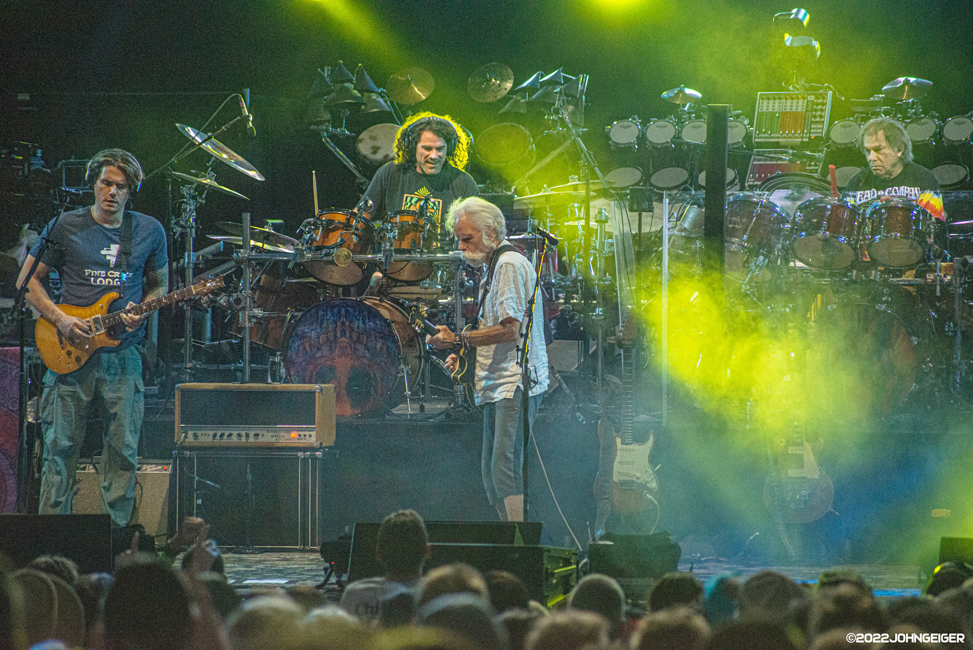 John Mayer, Jay Lane, Bob Weir, and Mickey Hart of Dead & Company @ Ruoff Music Center (Deer Creek) 06/28/22