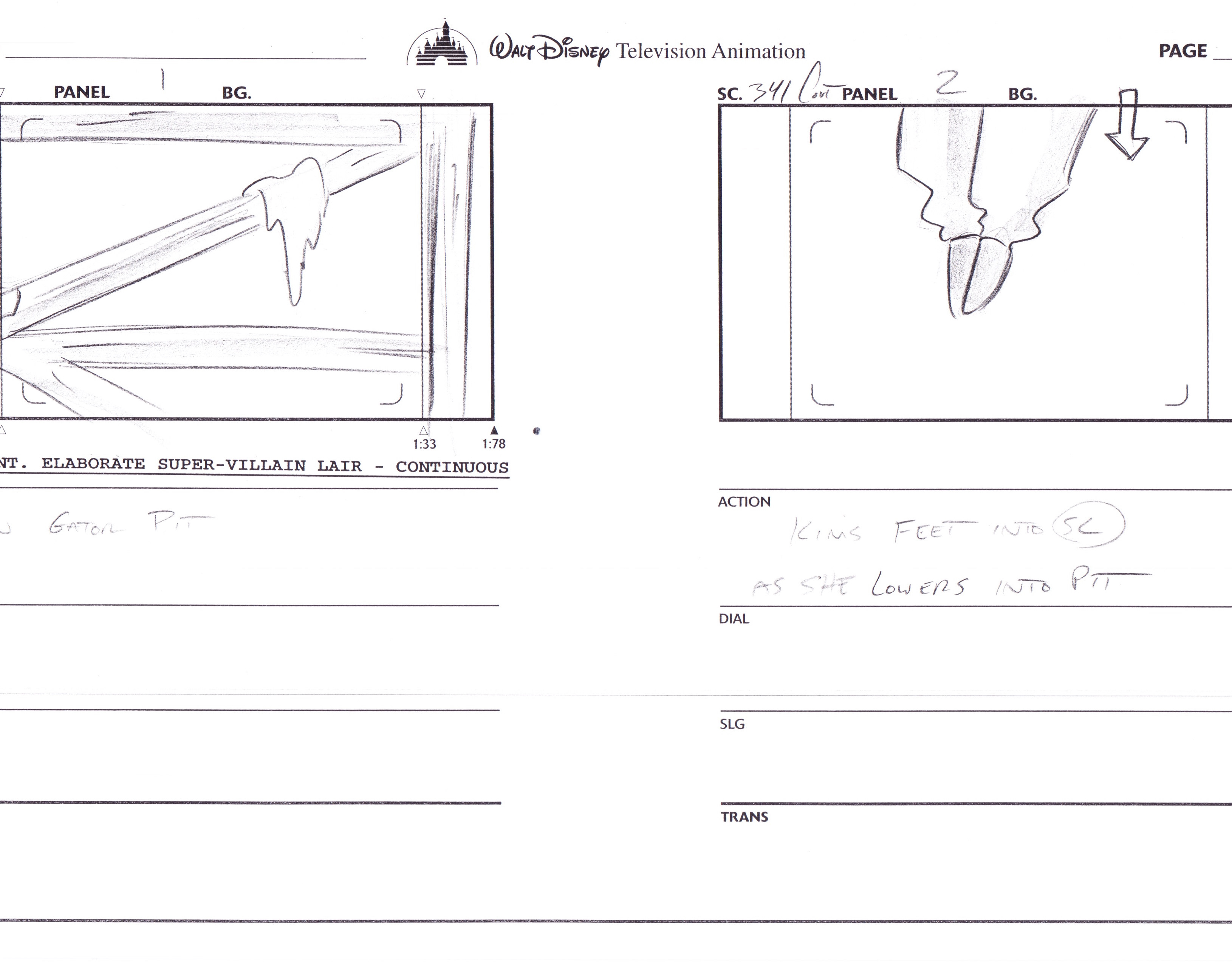 robert griggs - Kim Possible Storyboards- End Sequence