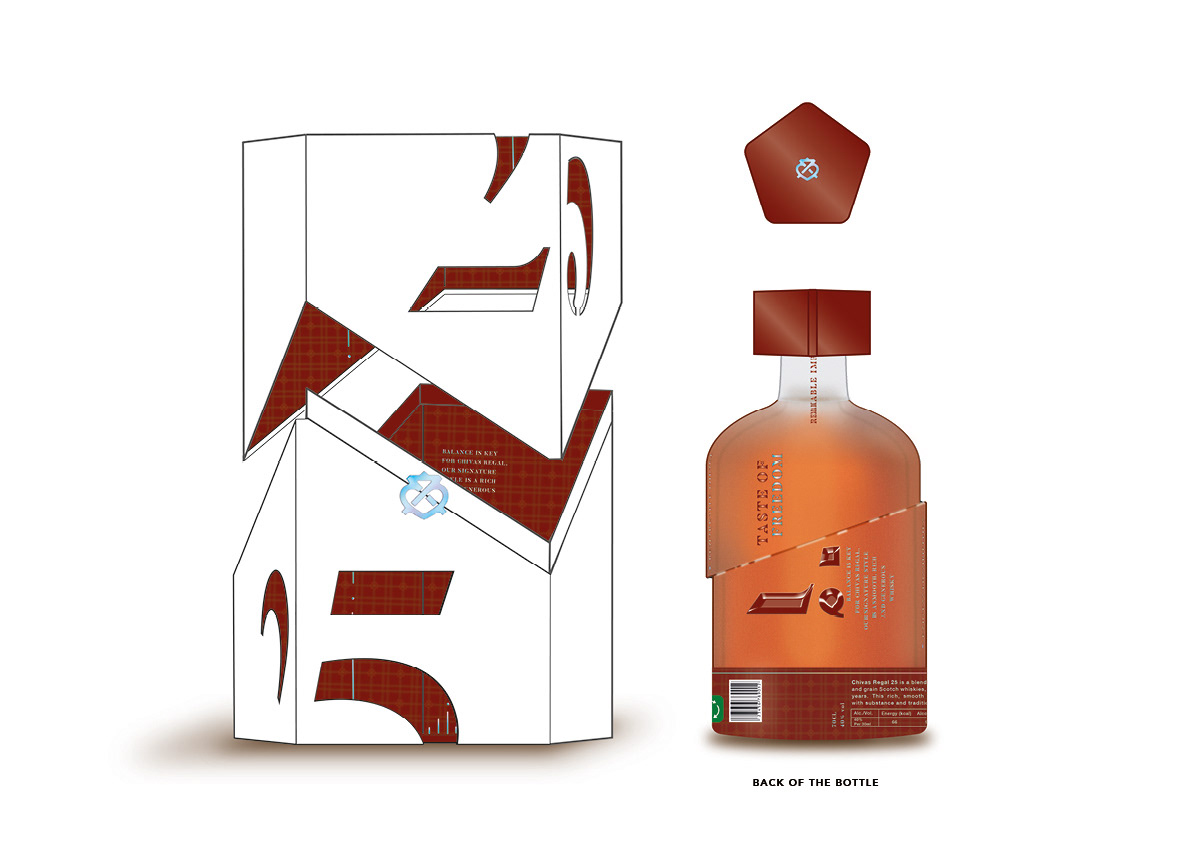 CHIVAS REGAL 25 YEARS BOX AND BOTTLE’S CONCEPT DESIGN