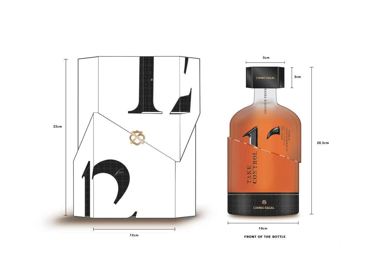 CHIVAS REGAL 12 YEARS BOX AND BOTTLE’S CONCEPT DESIGN