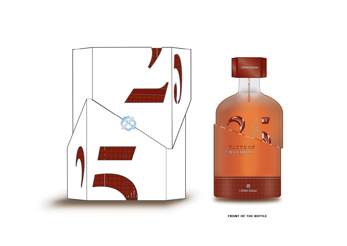 CHIVAS REGAL 25 YEARS BOX AND BOTTLE’S CONCEPT DESIGN