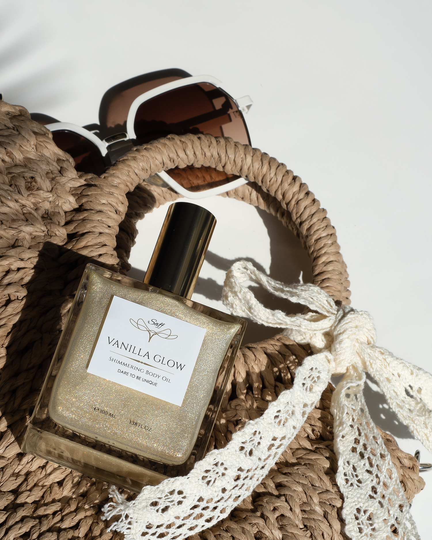 Summer body oil lifestyle photography