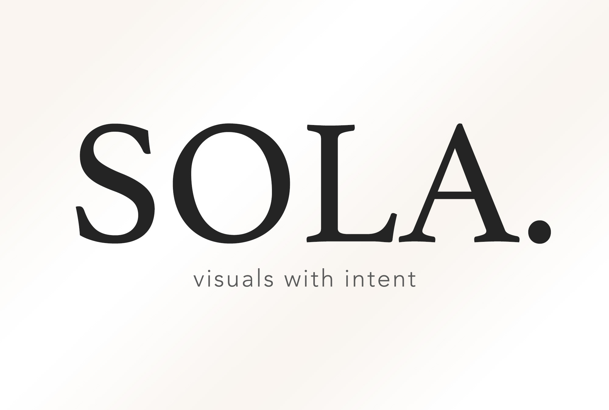 SOLA visuals with intent 