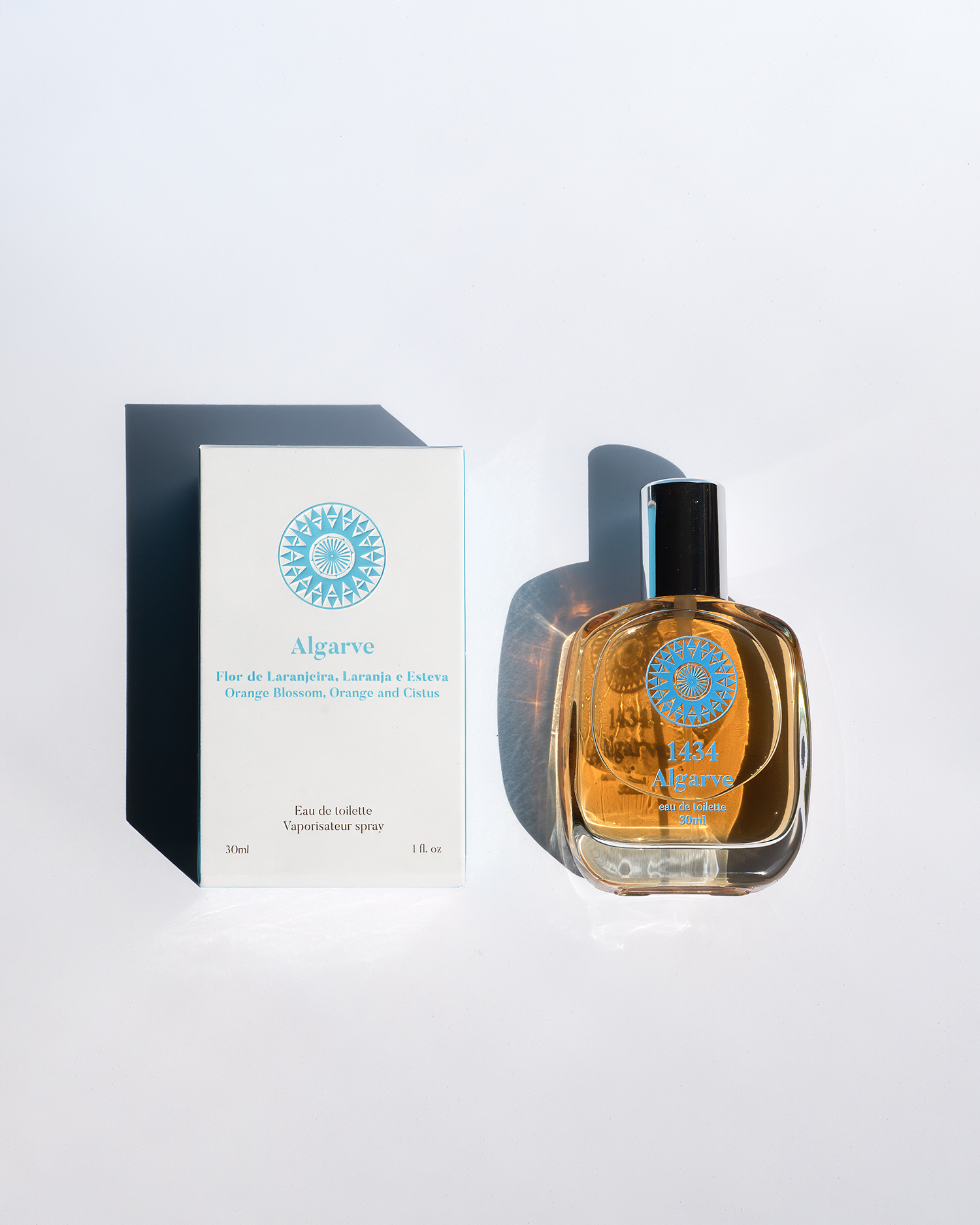 Minimal fragrance campaign visual