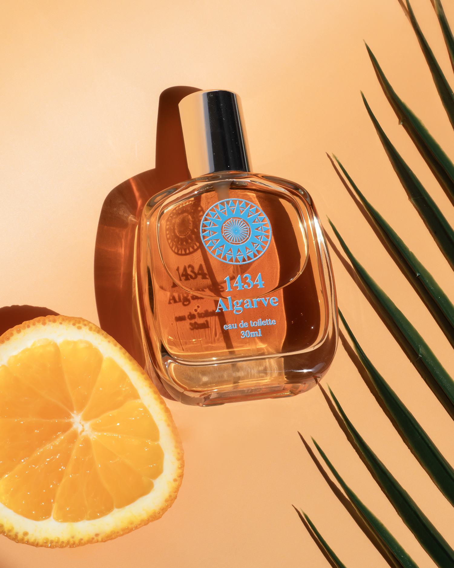 Golden hour fragrance visual