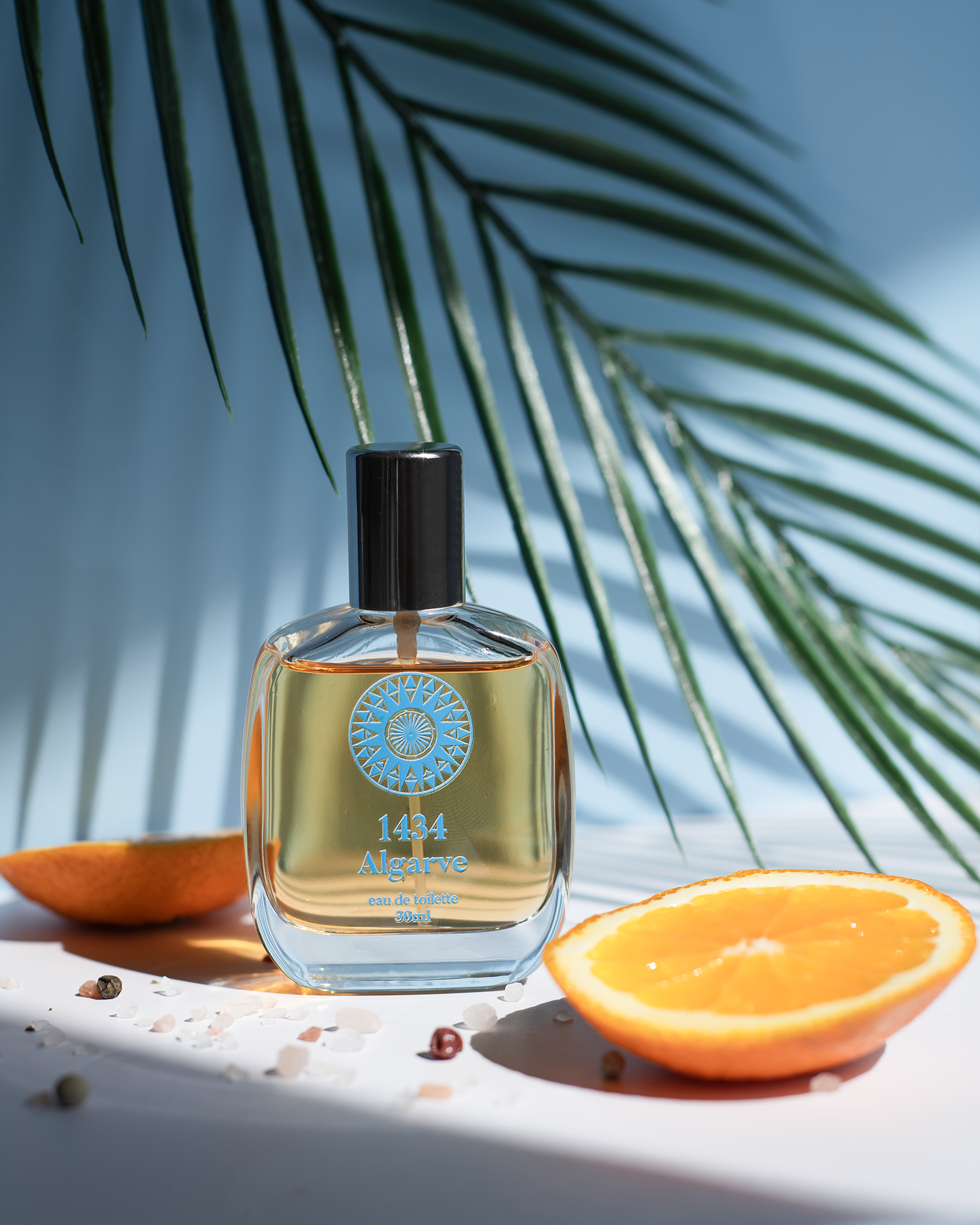 Summer editorial fragrance visual