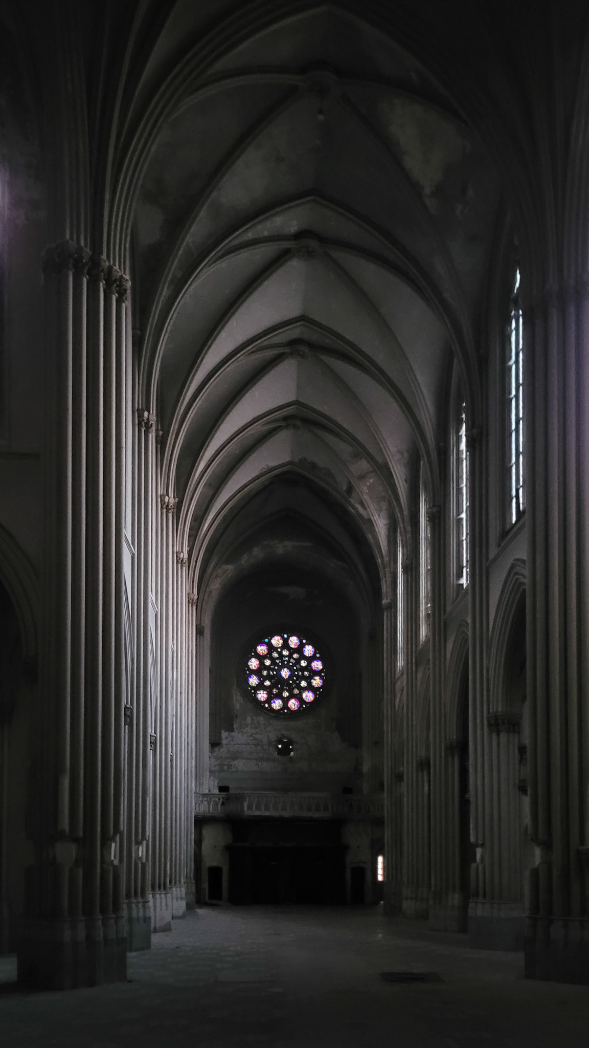 bij aankomst nog een beetje licht door de ramen.