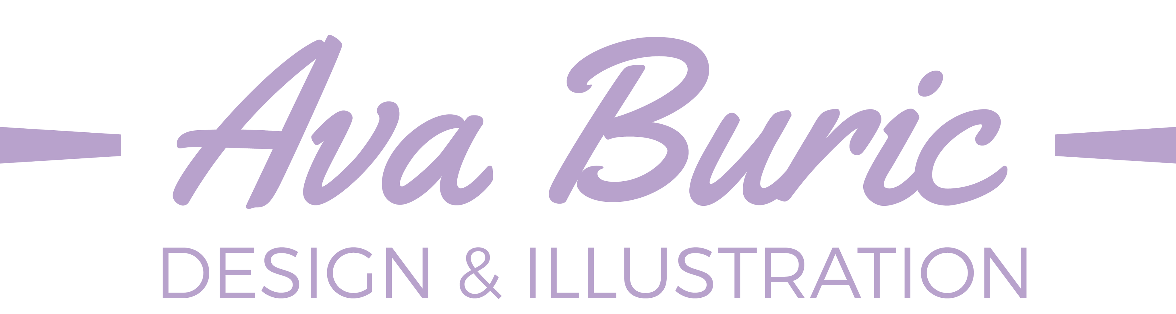 Logo of Ava Buric, a graphic designer and illustrator in the Orlando area