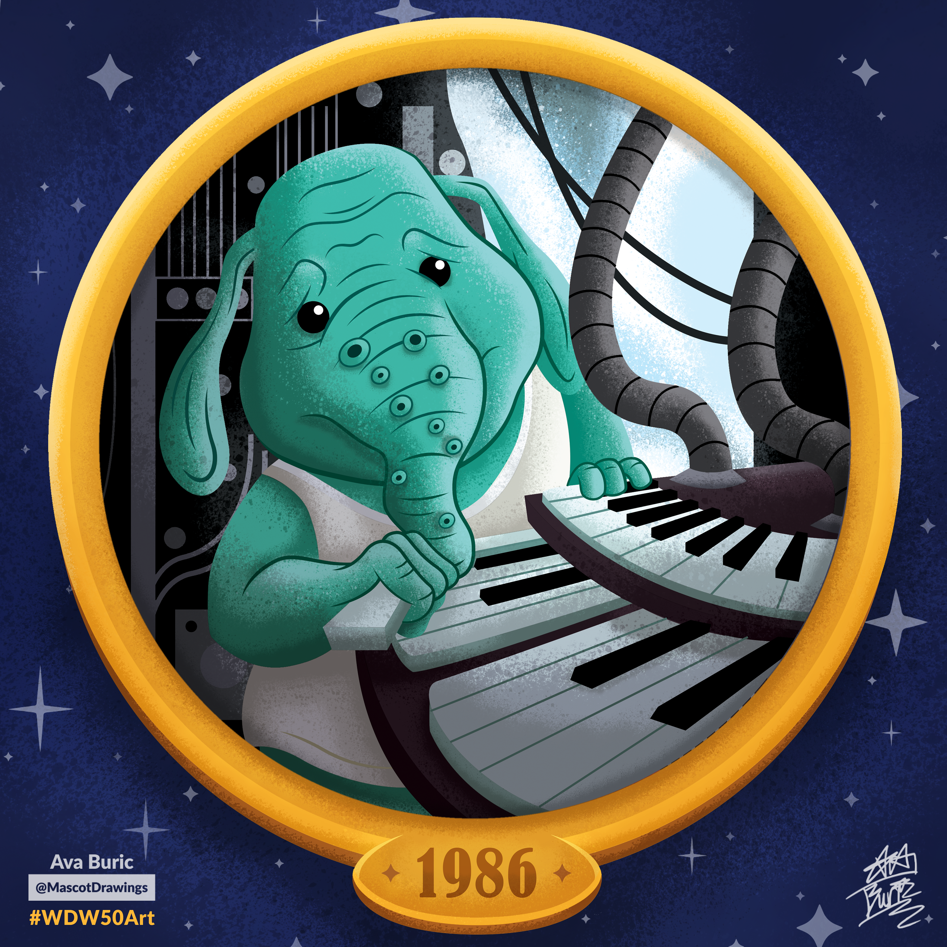 Art of Hooter from Captain EO