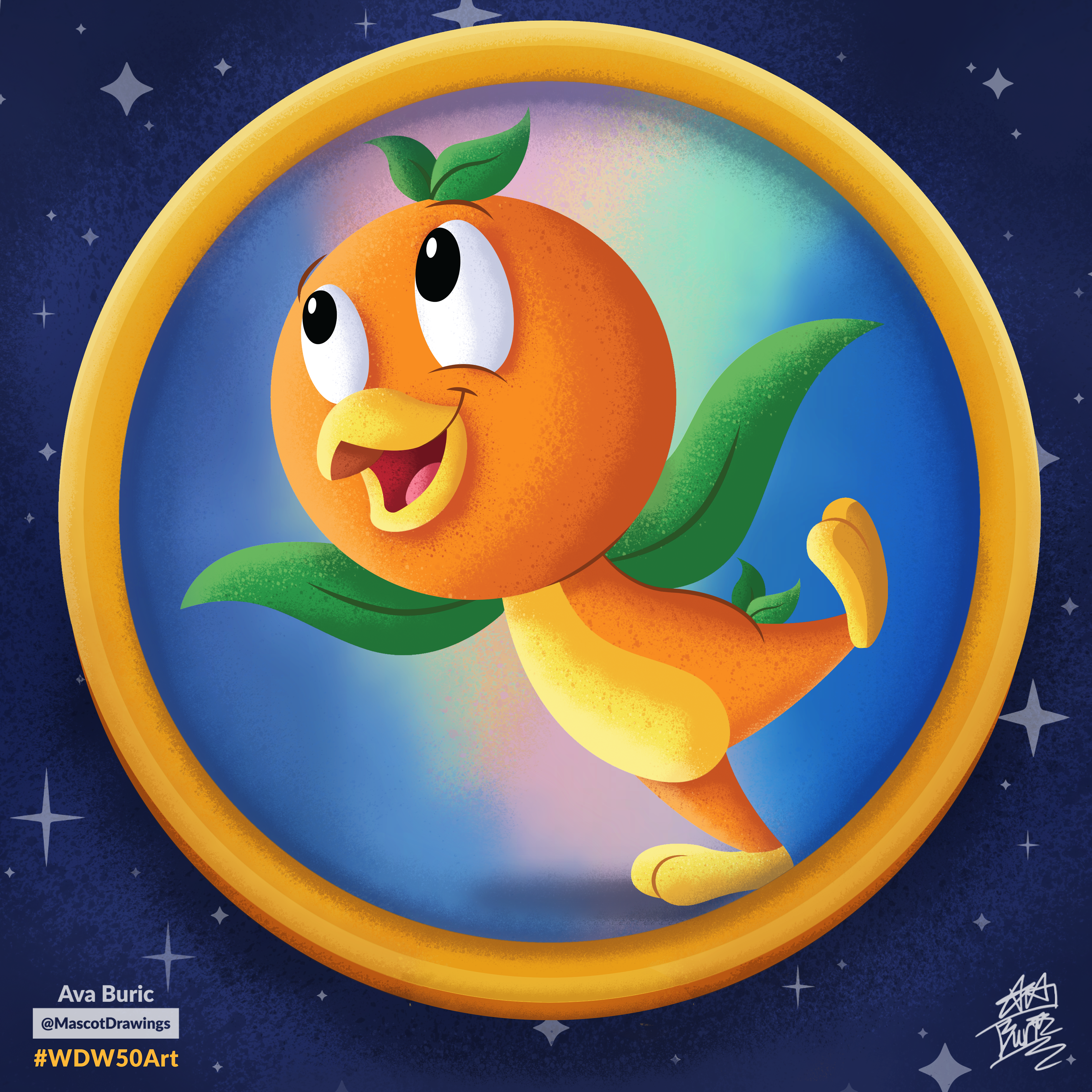 Art of Disney's Orange Bird, featured in Adventureland