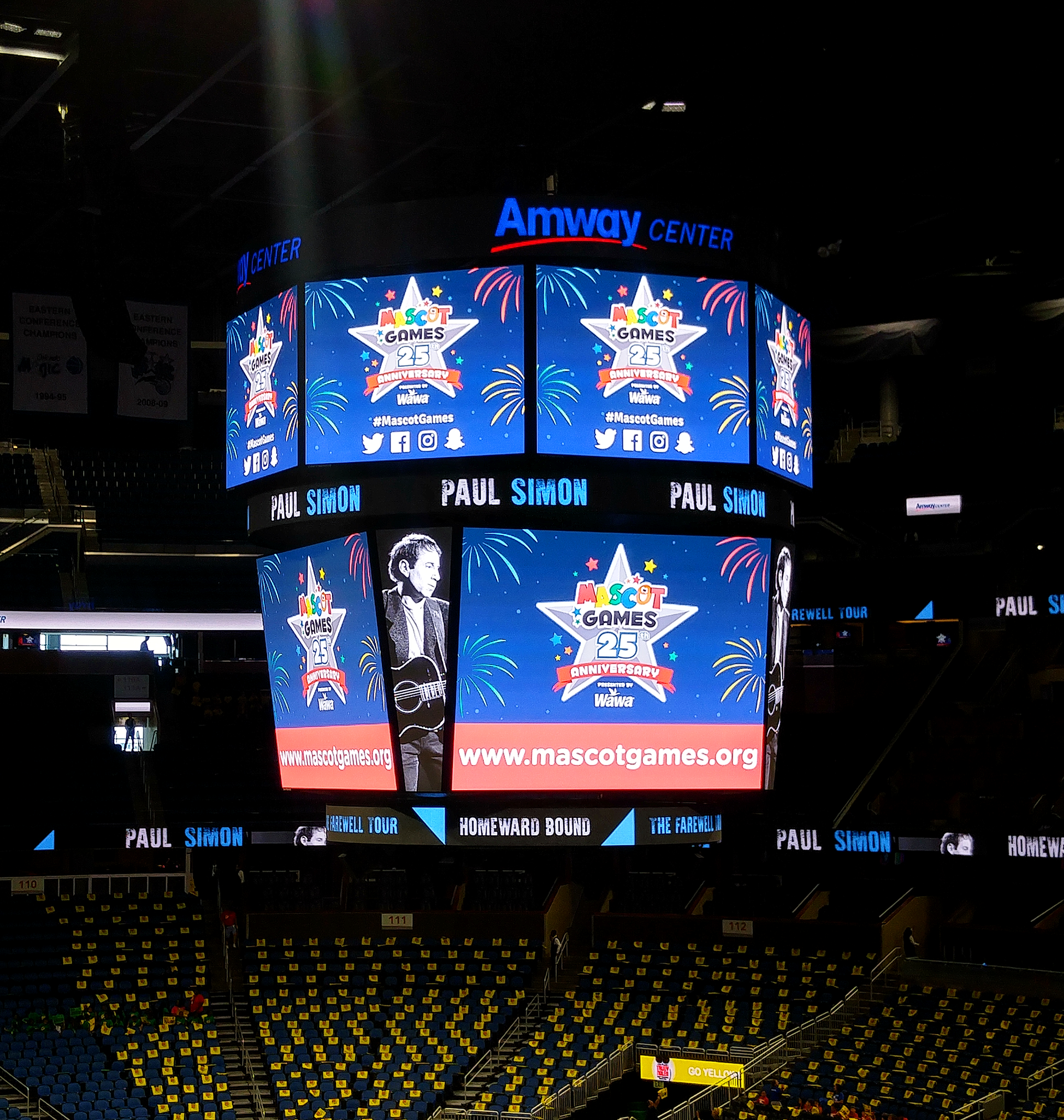 Custom graphics for the Amway Center jumbotron
