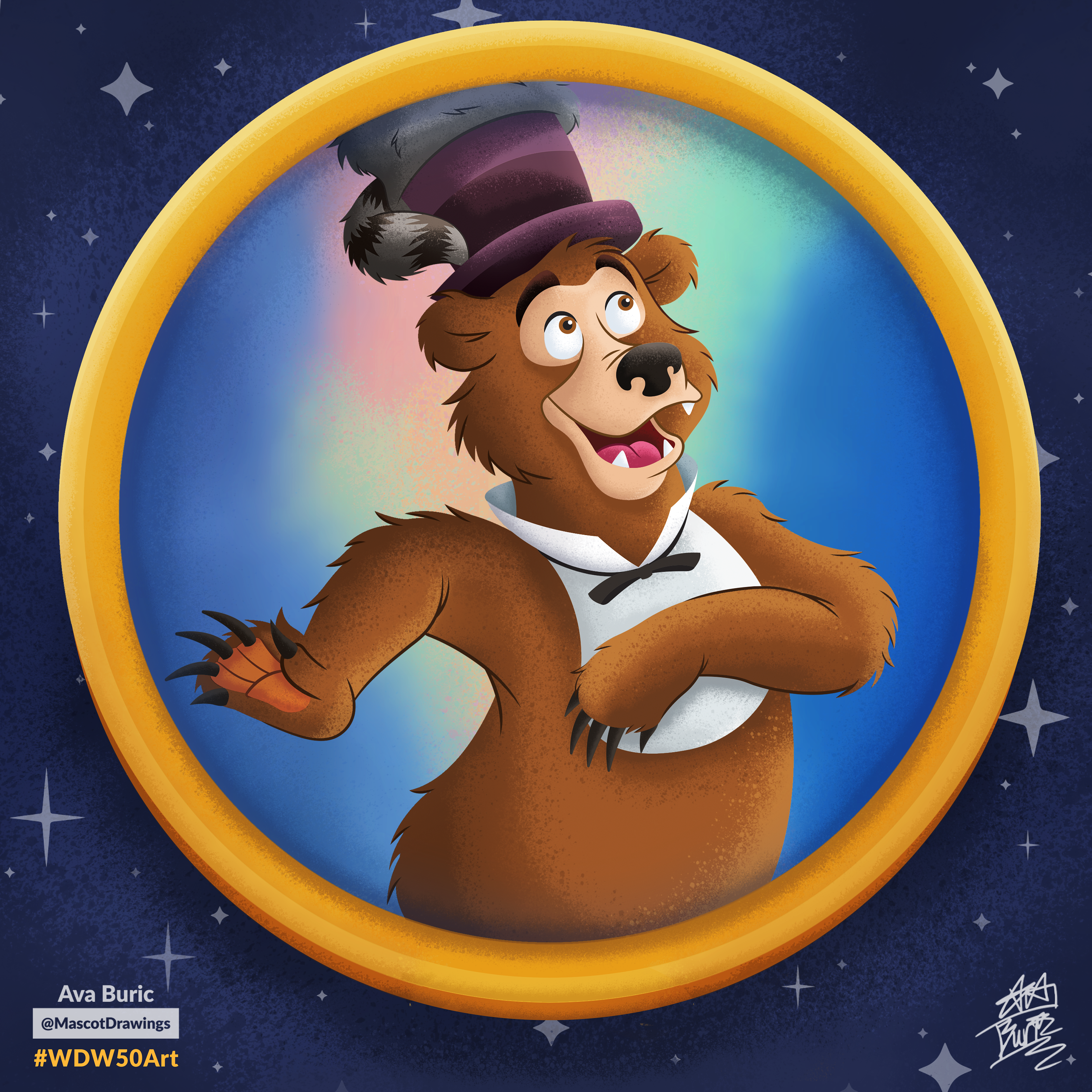 Art of Henry from the Country Bears Jamboree