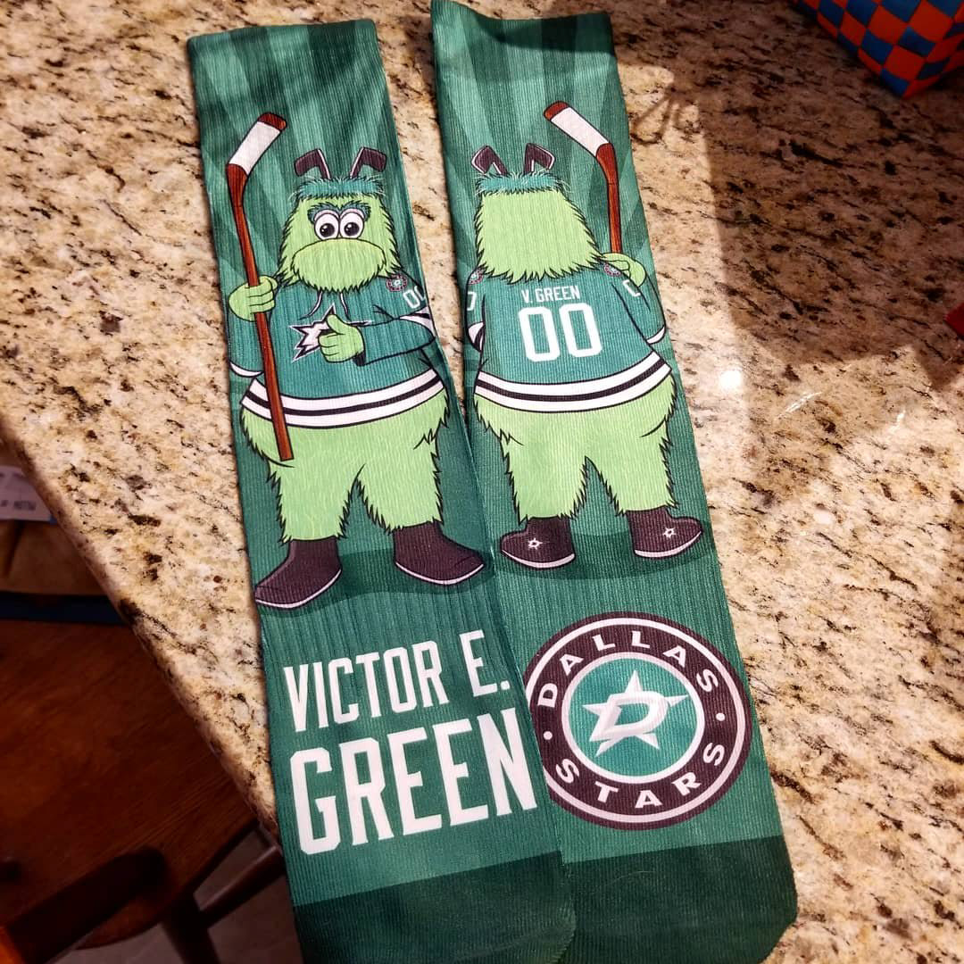 Close up of the final sock design