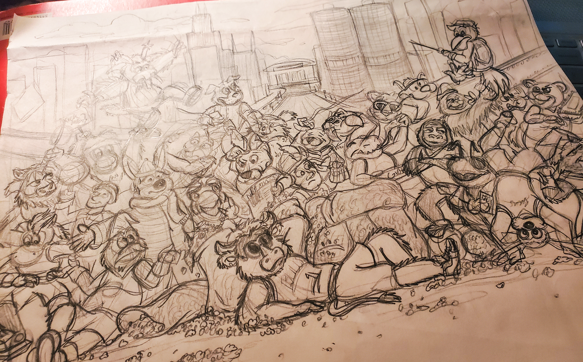 Rough initial concept sketch
