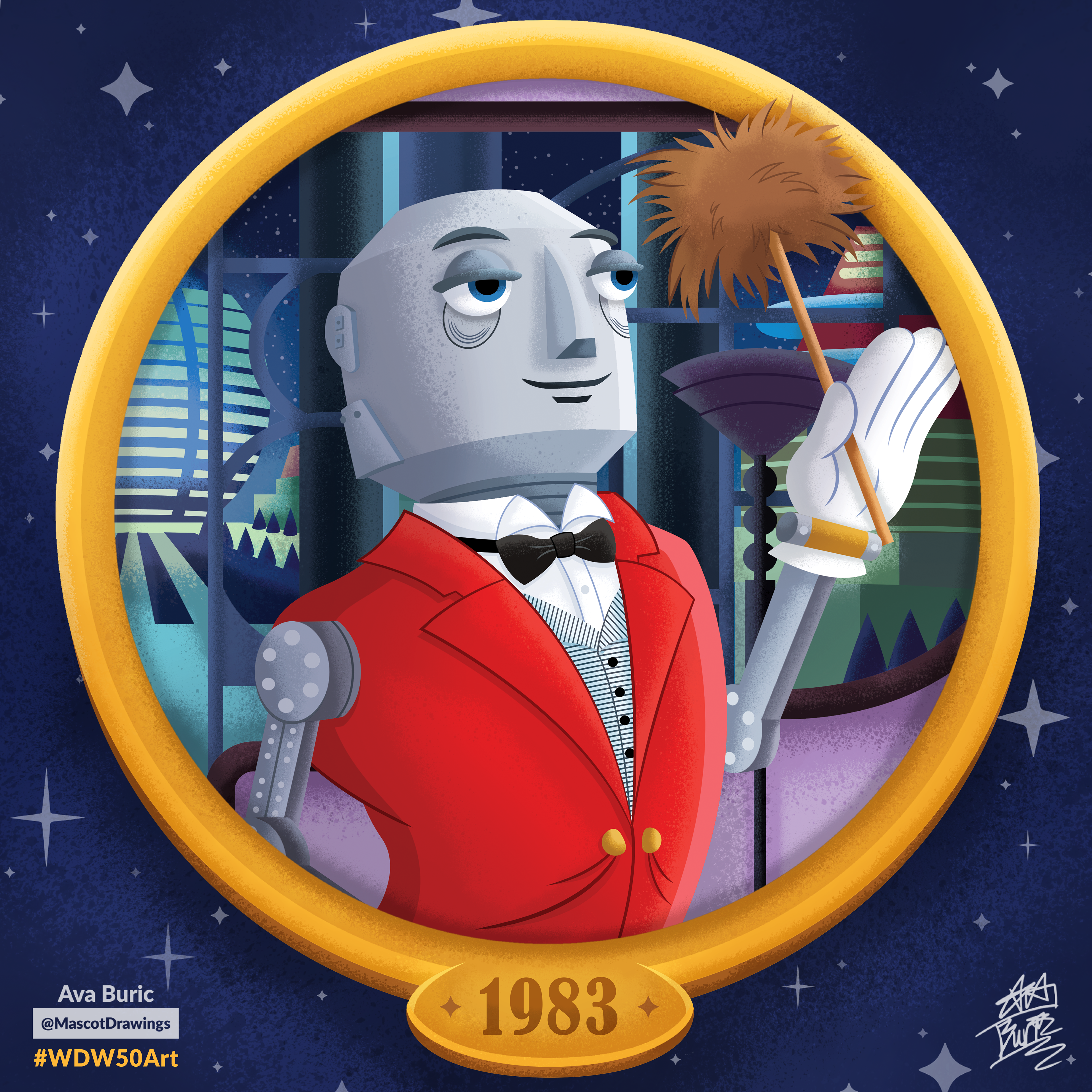 Robot butler from EPCOT's Horizons