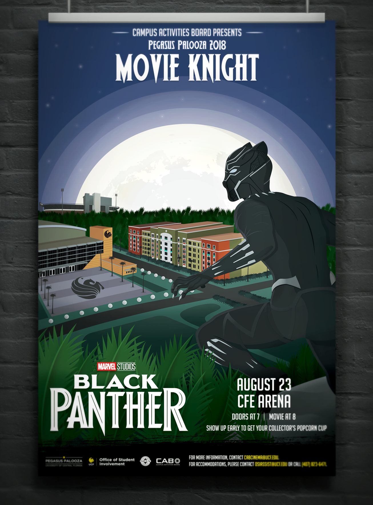 Official event poster complete with details of UCF's campus