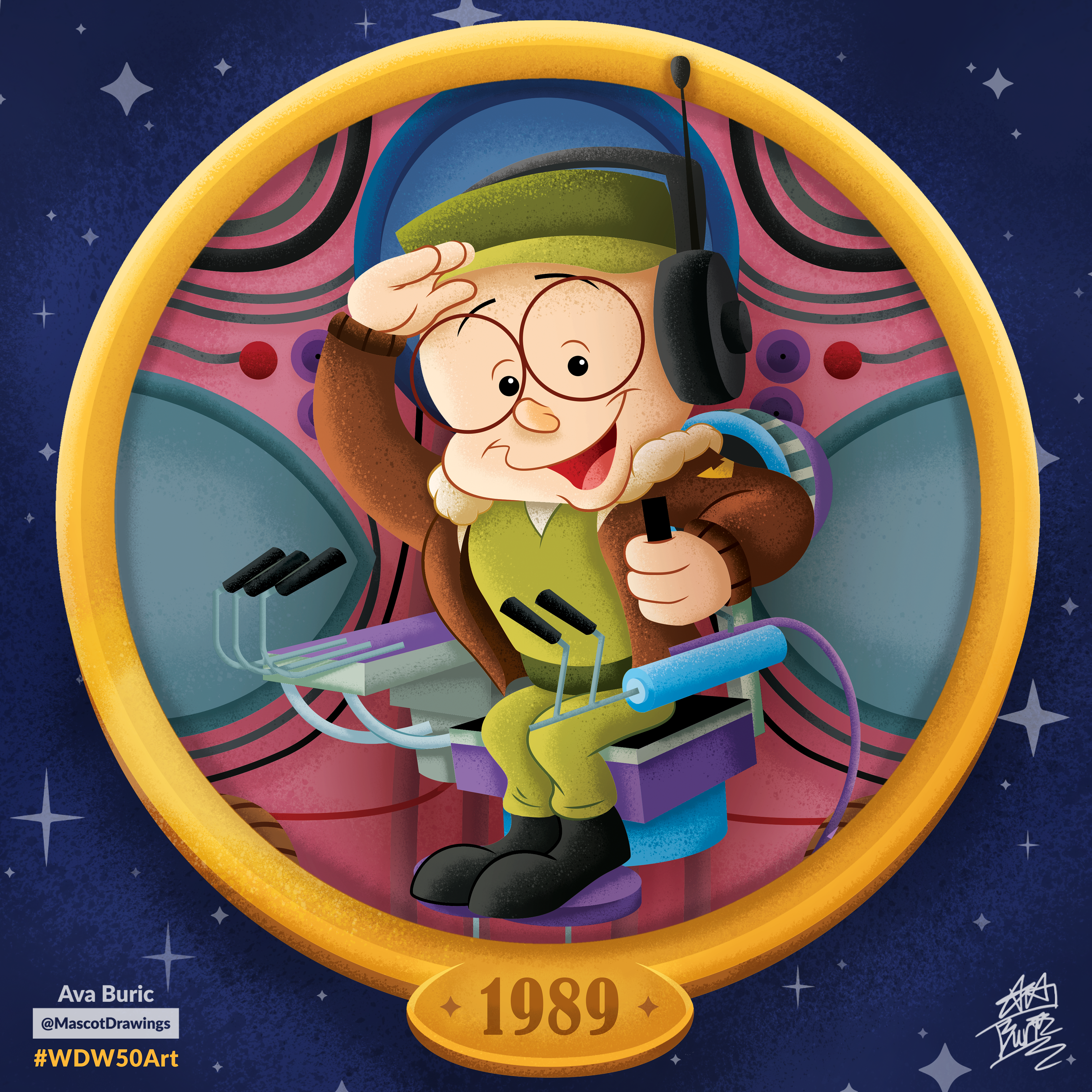 Art of Buzzy from Cranium Command