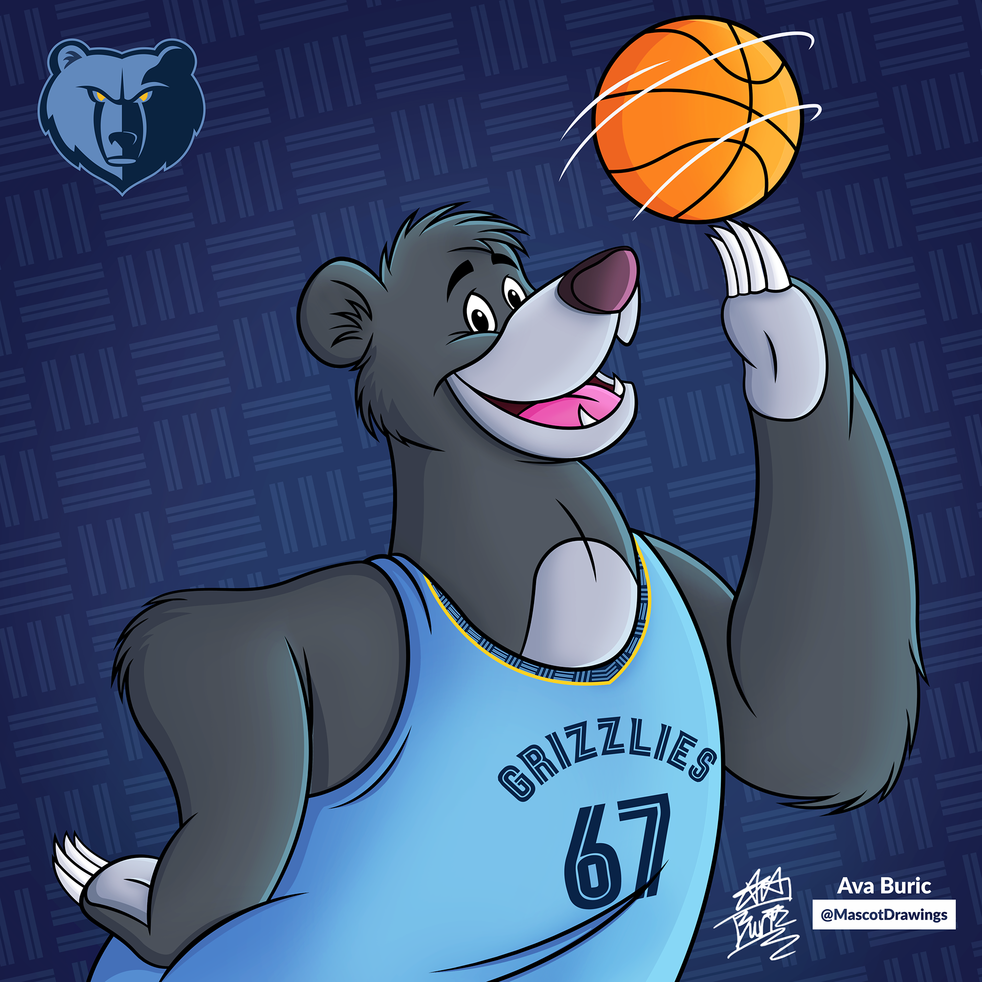 Ava Buric Graphic Designer And Illustrator Nba Disney Mascots 