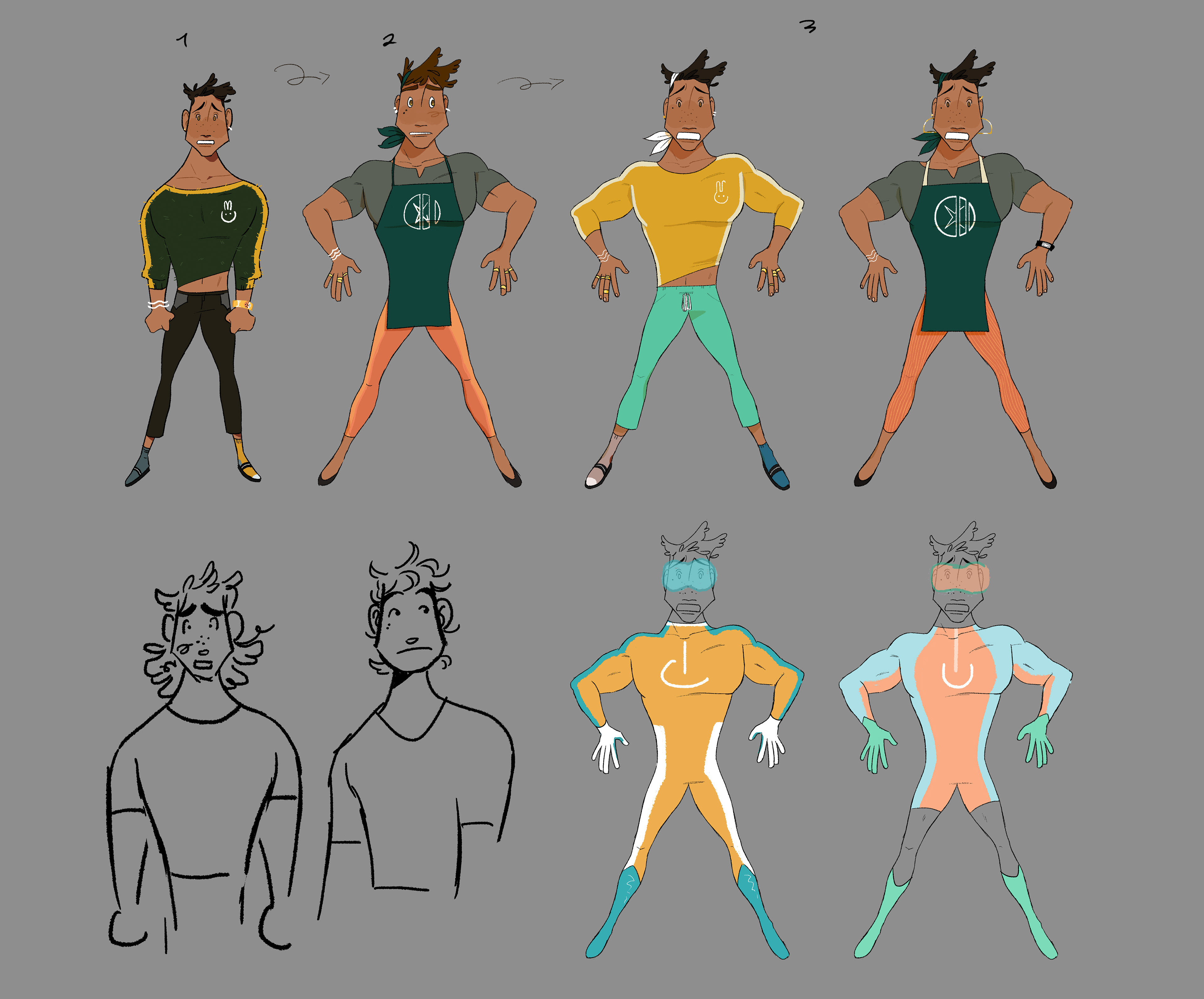 Elias outfit/hair options