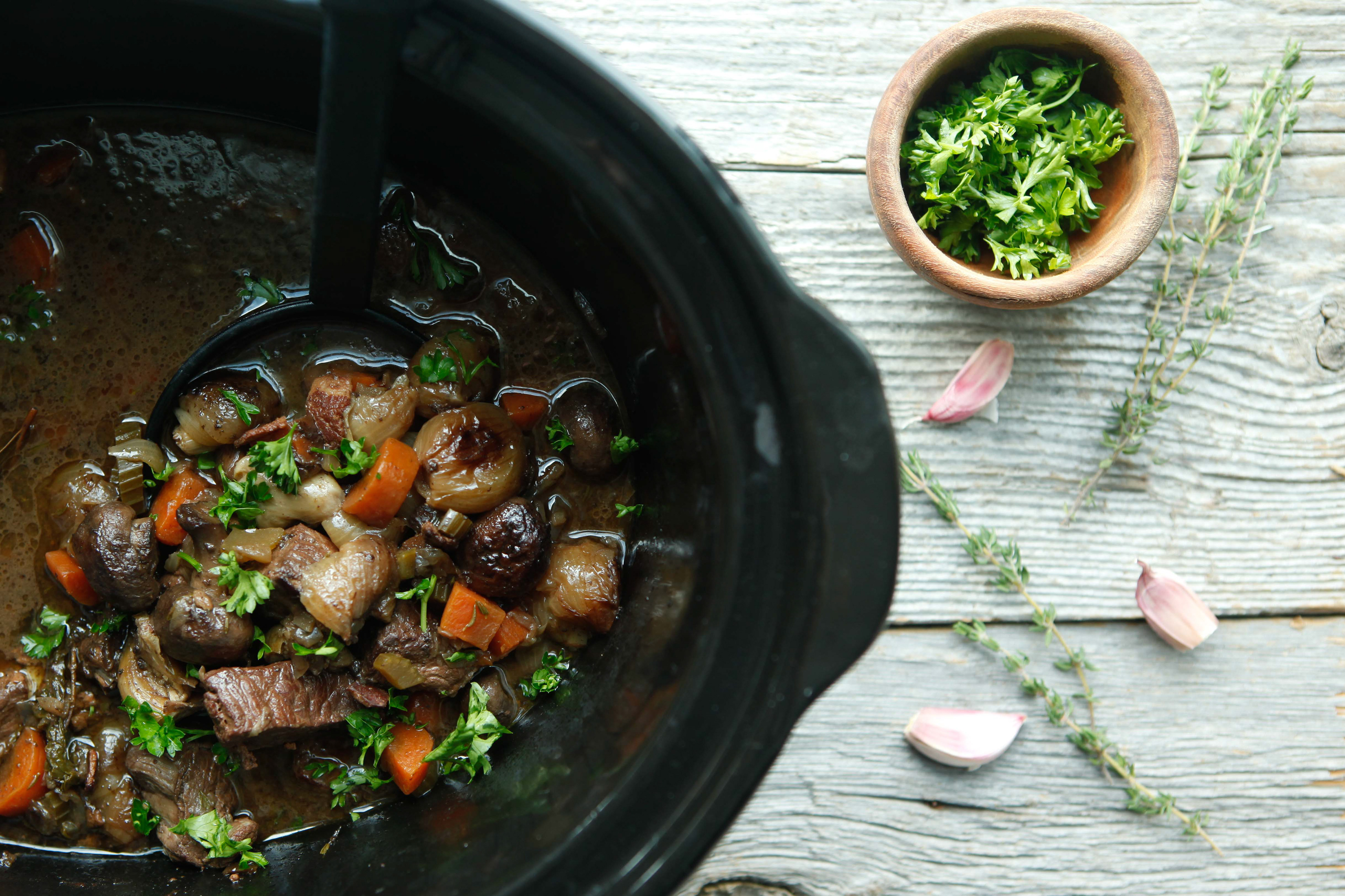 Gourmet Food Photography - Beef Bourguignon