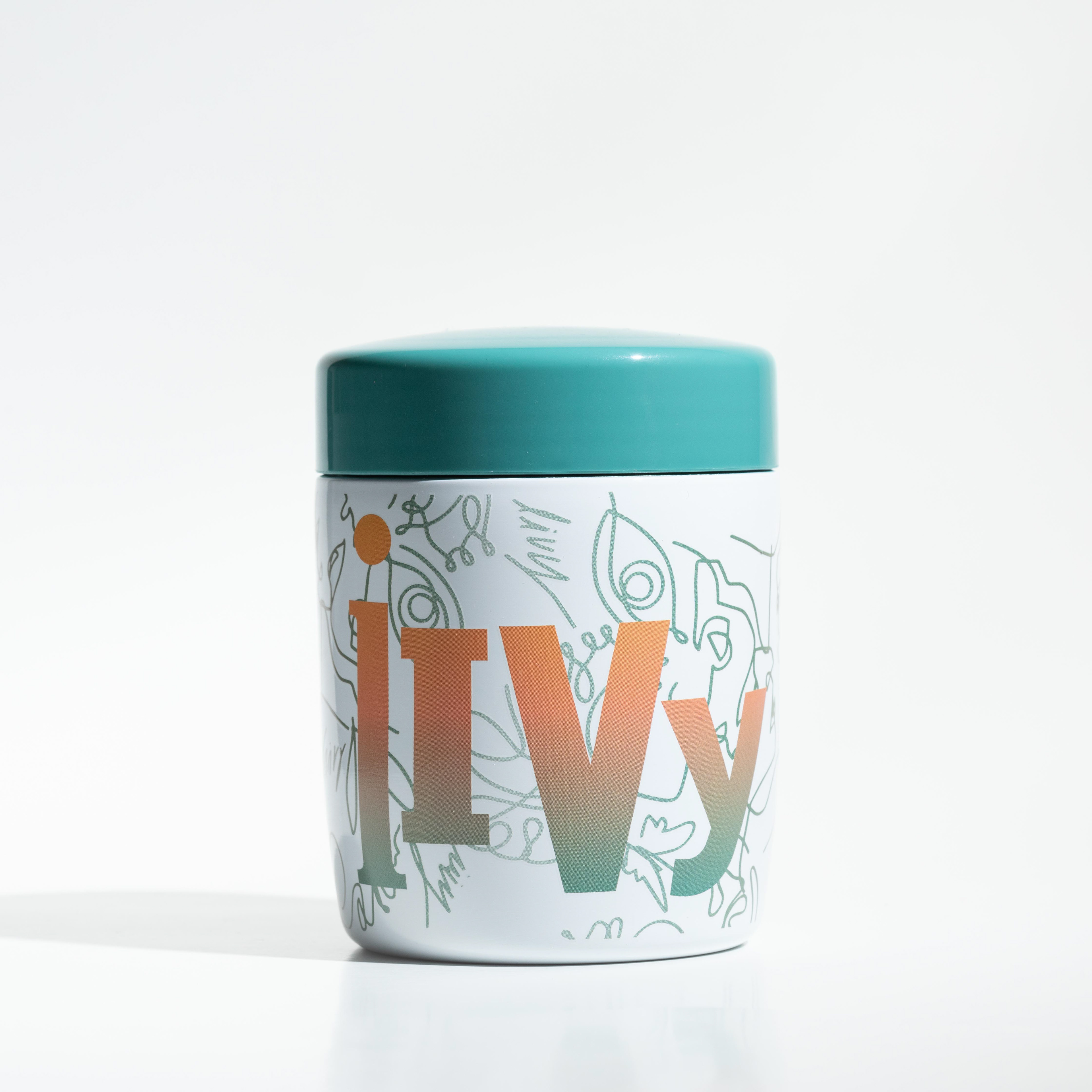 Product shot photography - Cannabis storage jar, white