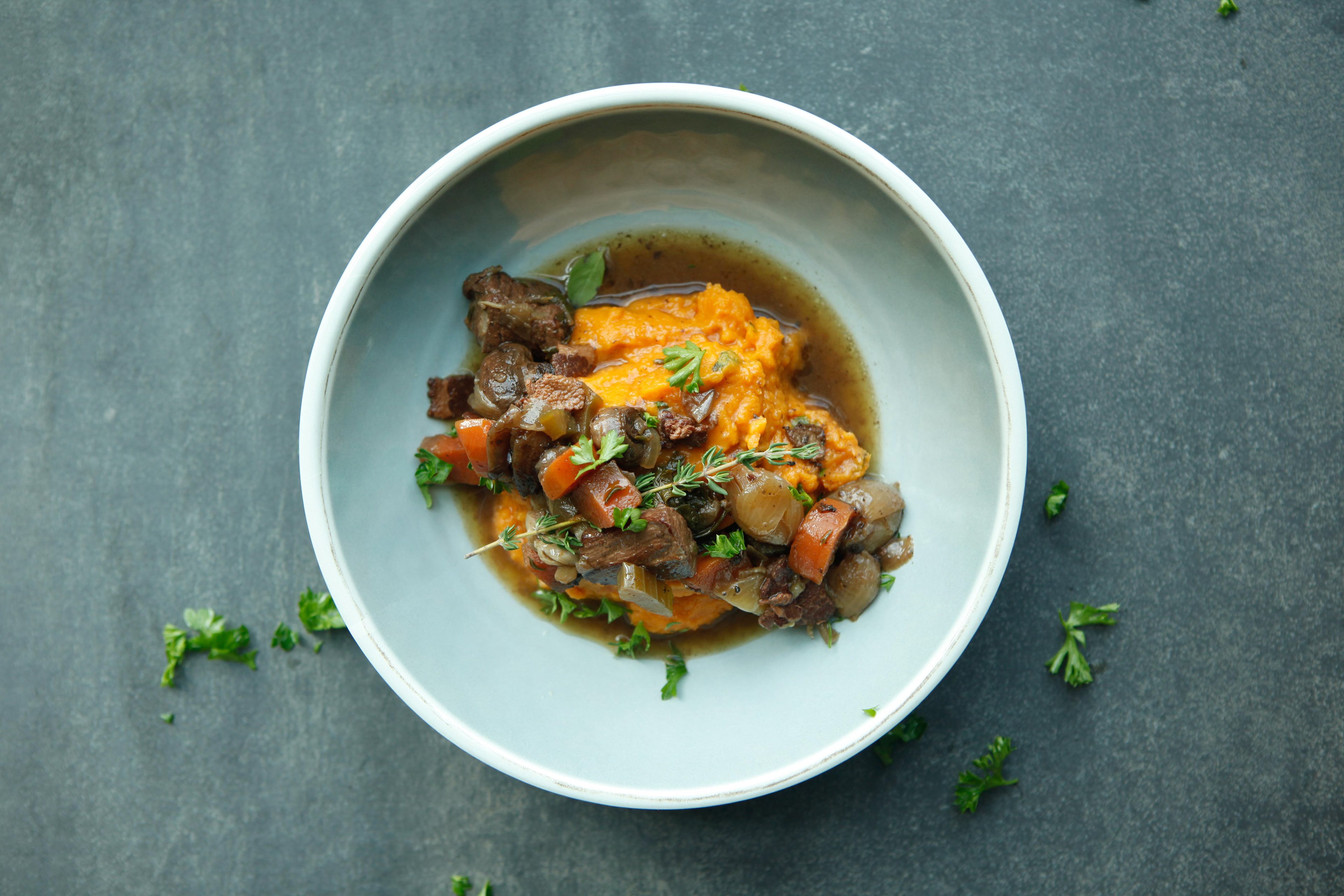 Creative Food Photography - Beef Dinner