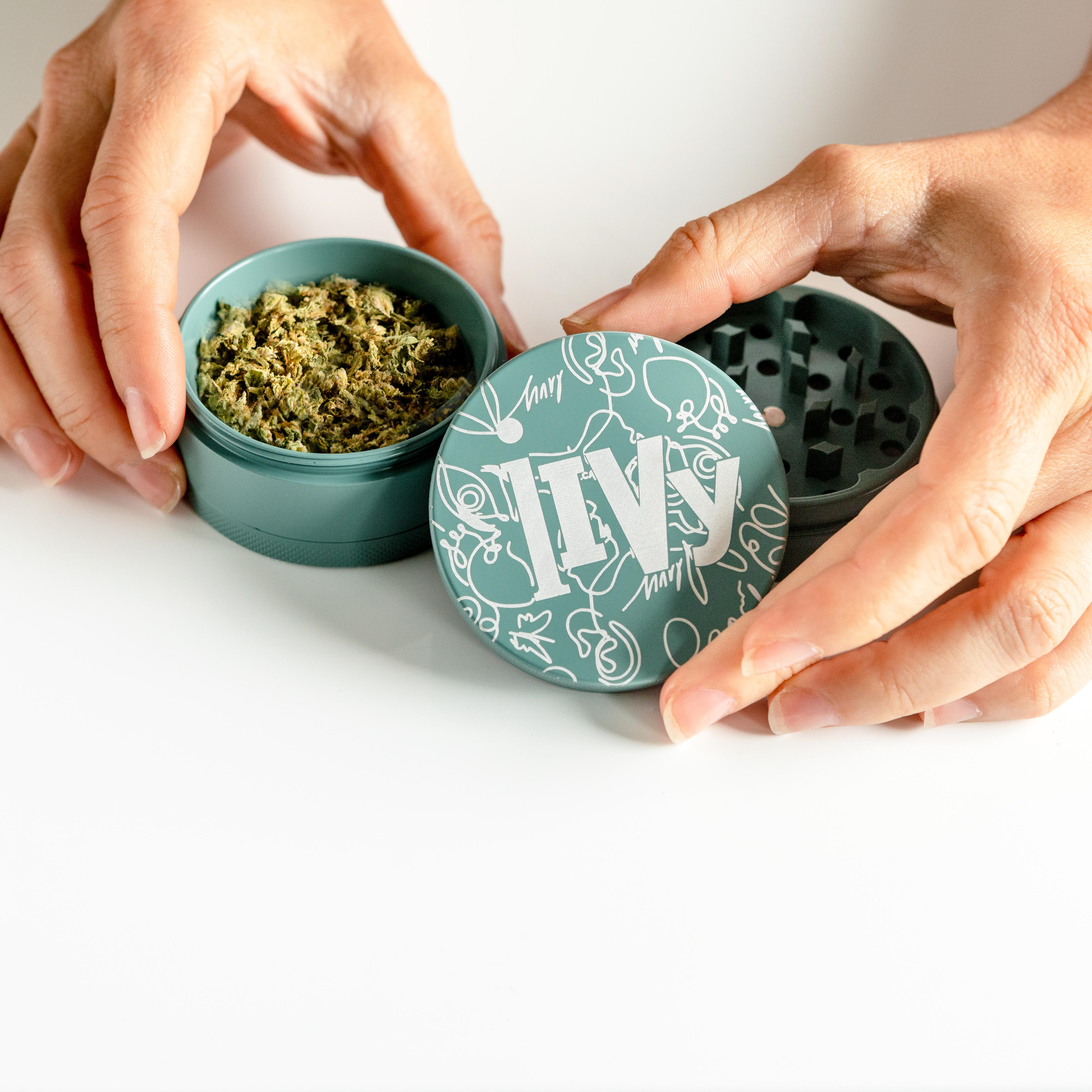 Lifestyle product photography - weed grinder