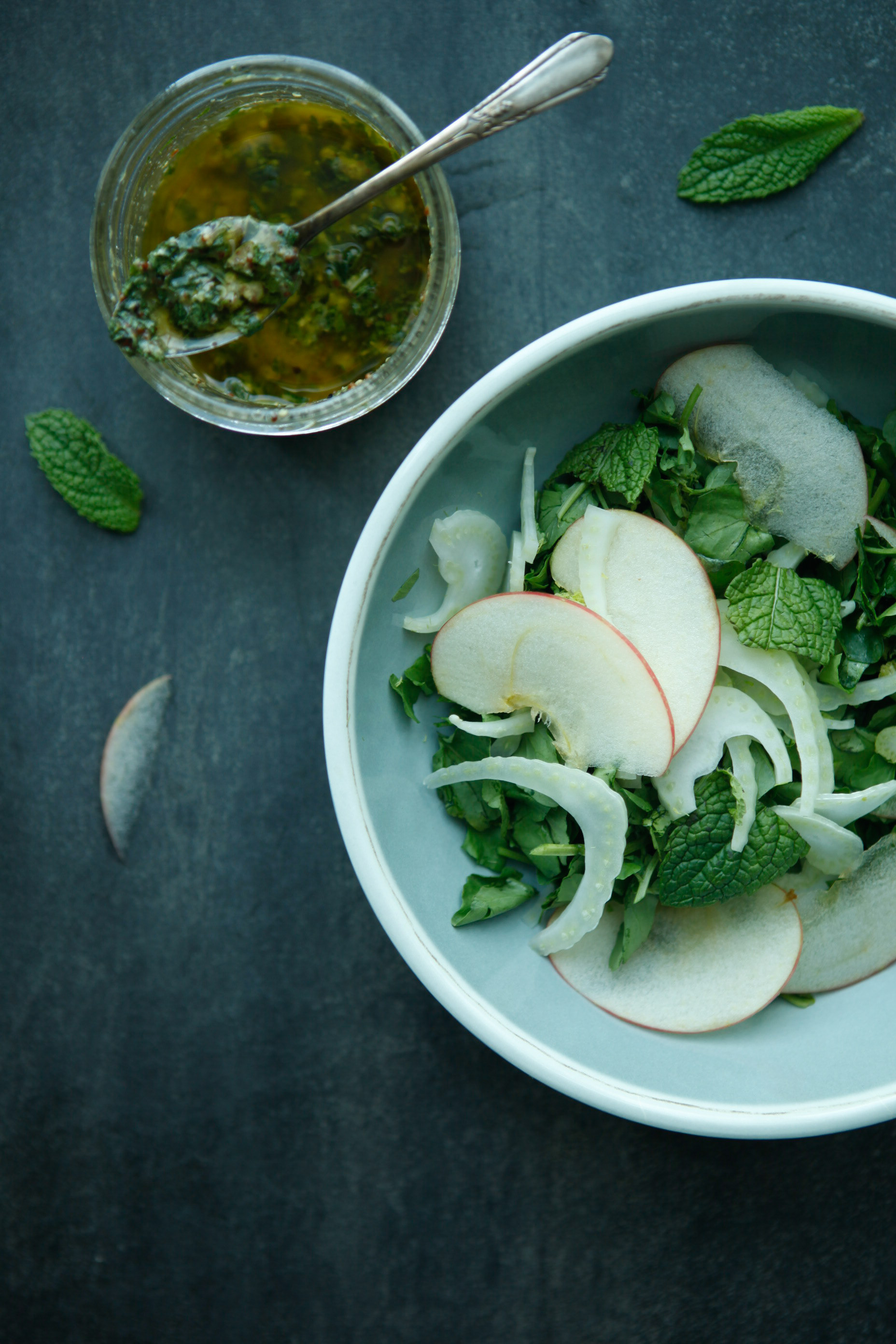 Fennel Salad Flatlay