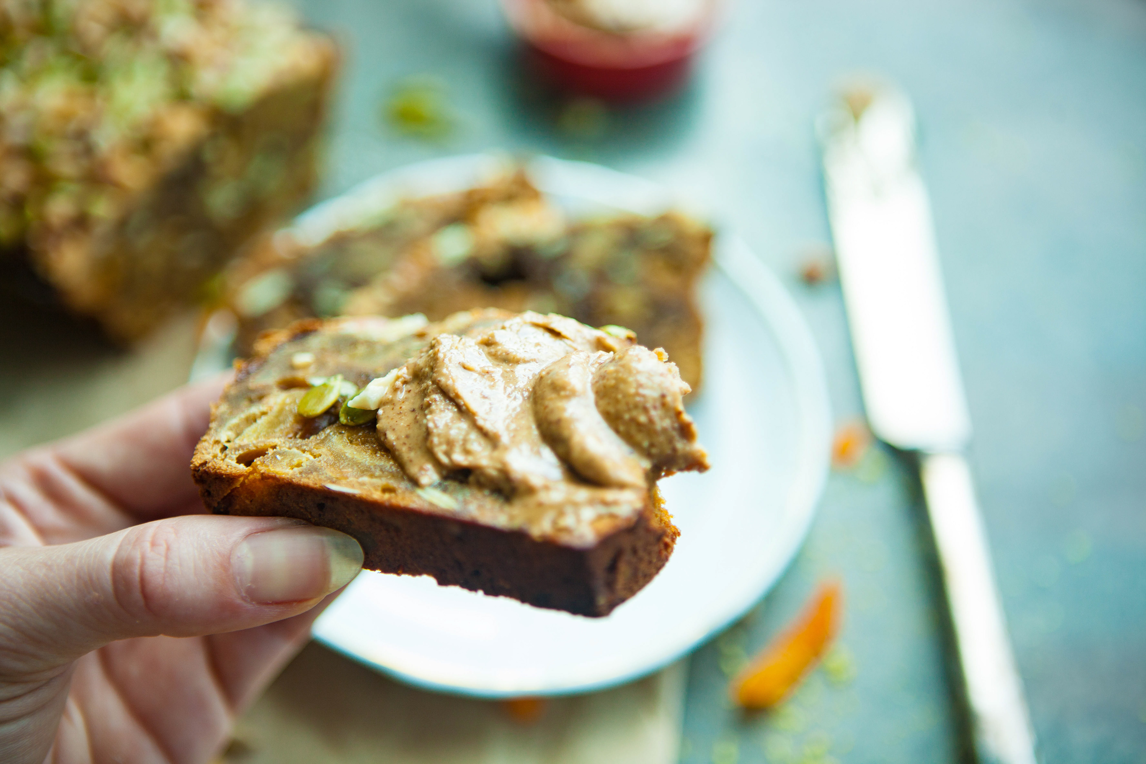 Healthy Loaf Action Shot