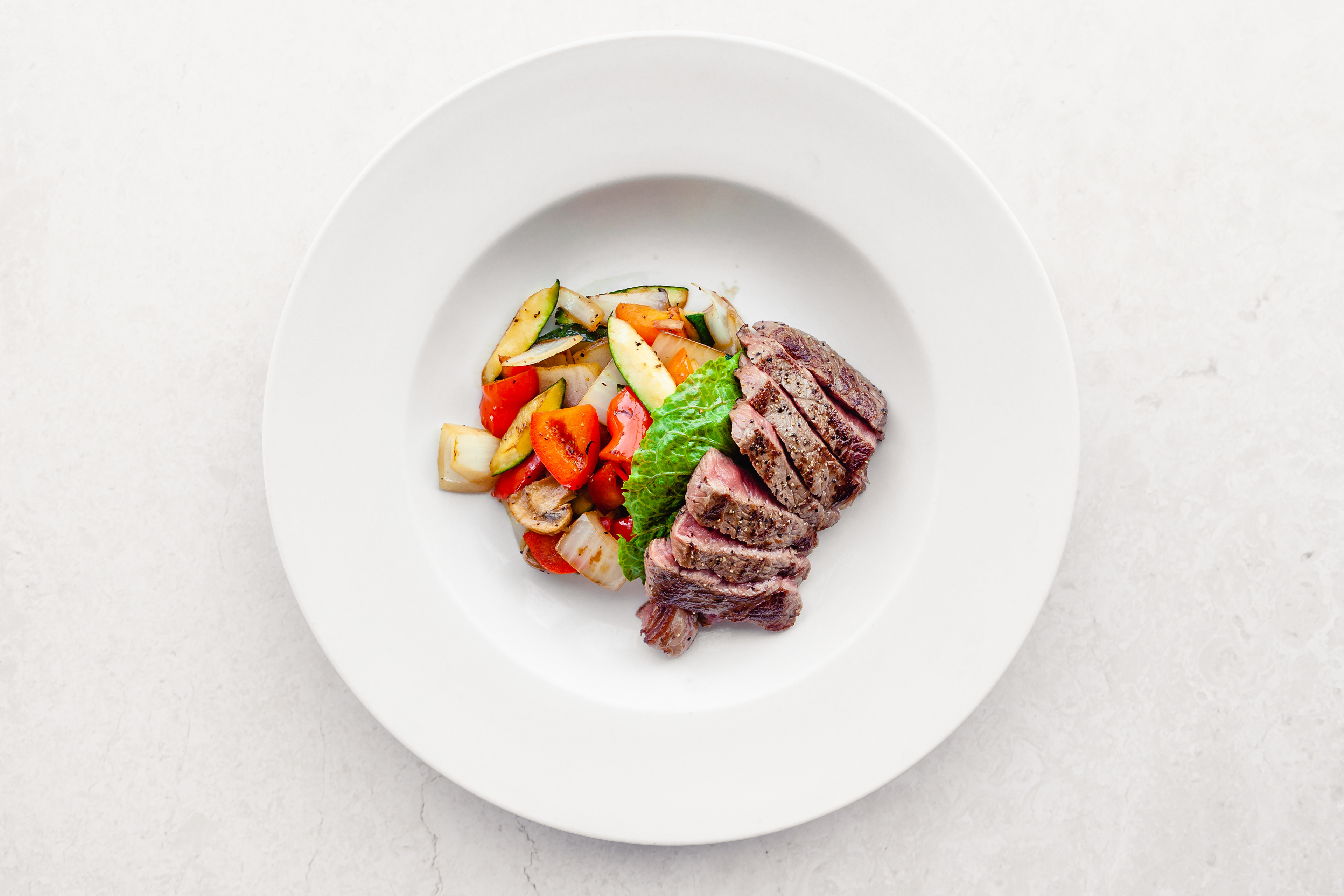 Restaurant photographer Toronto - beef dinner