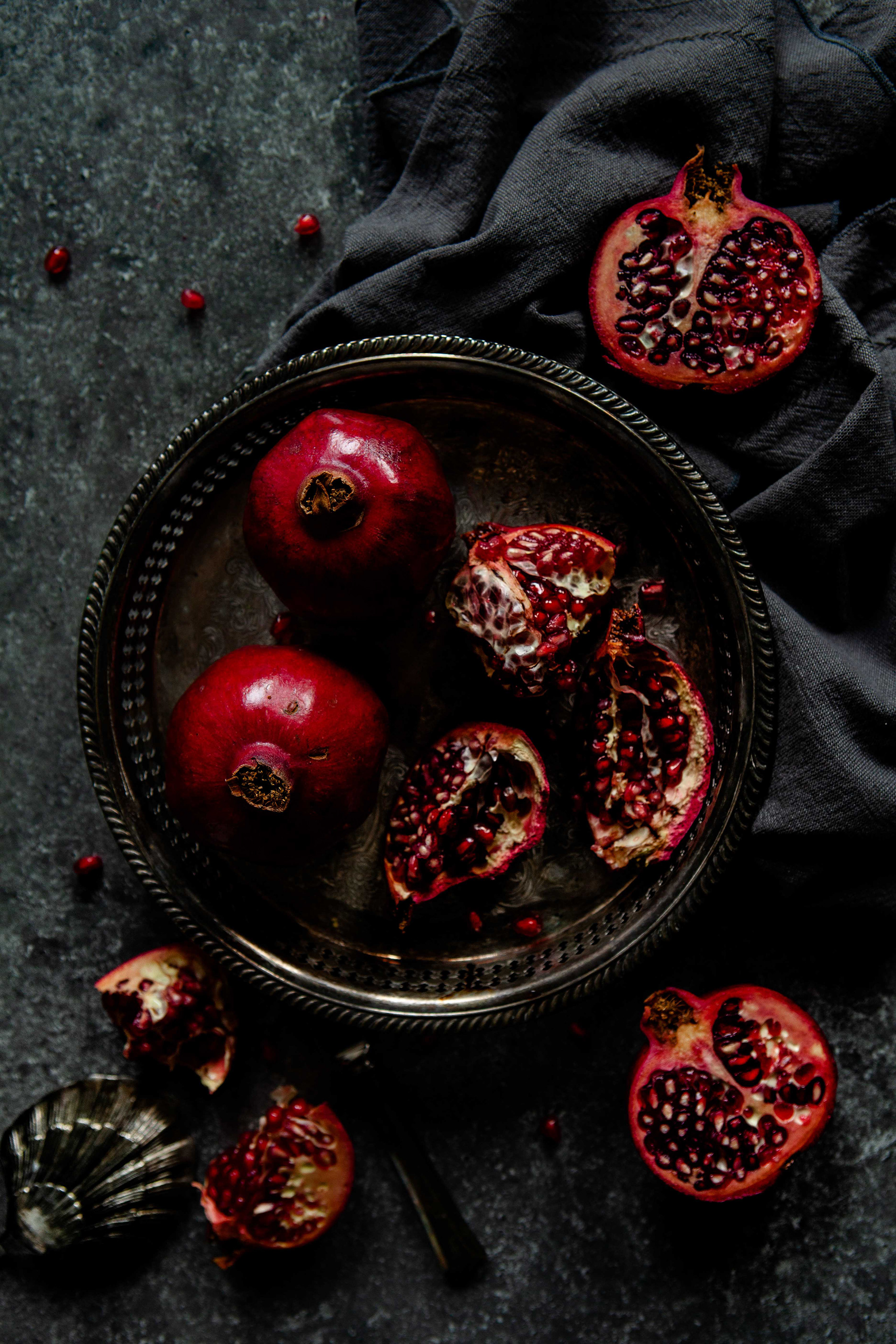 Commercial Photography - Pomegranate Flatlay