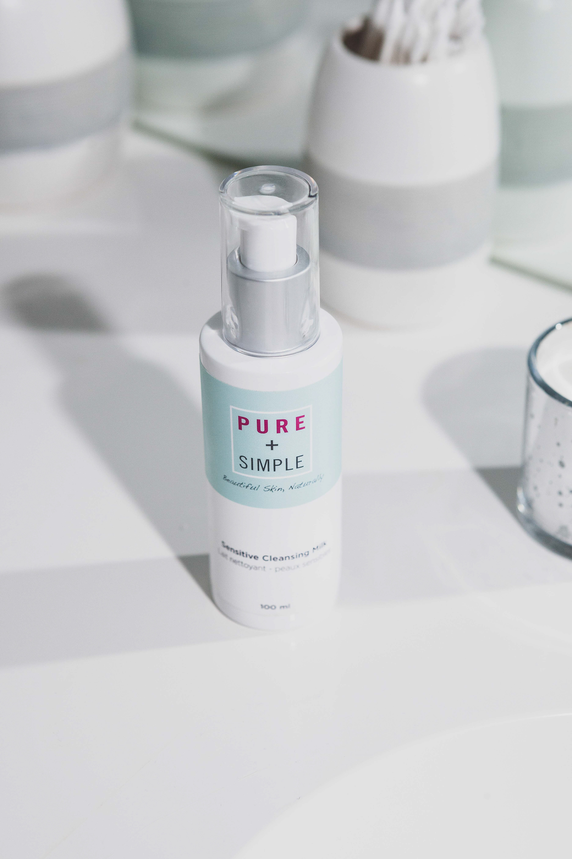 Cosmetic Product Photography - Pure & Simple Cleansing Milk