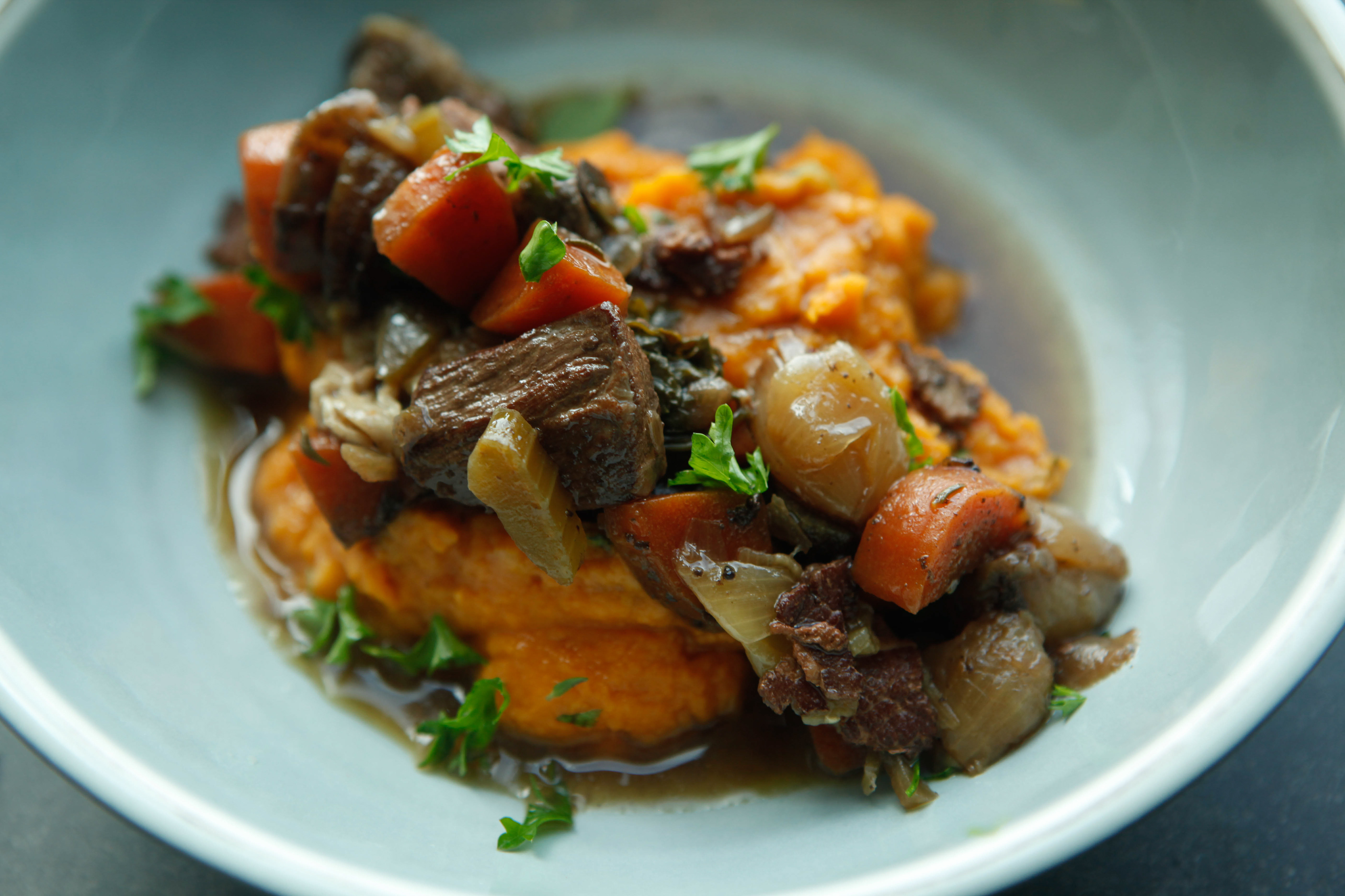 Beef Bourguignon Closeup