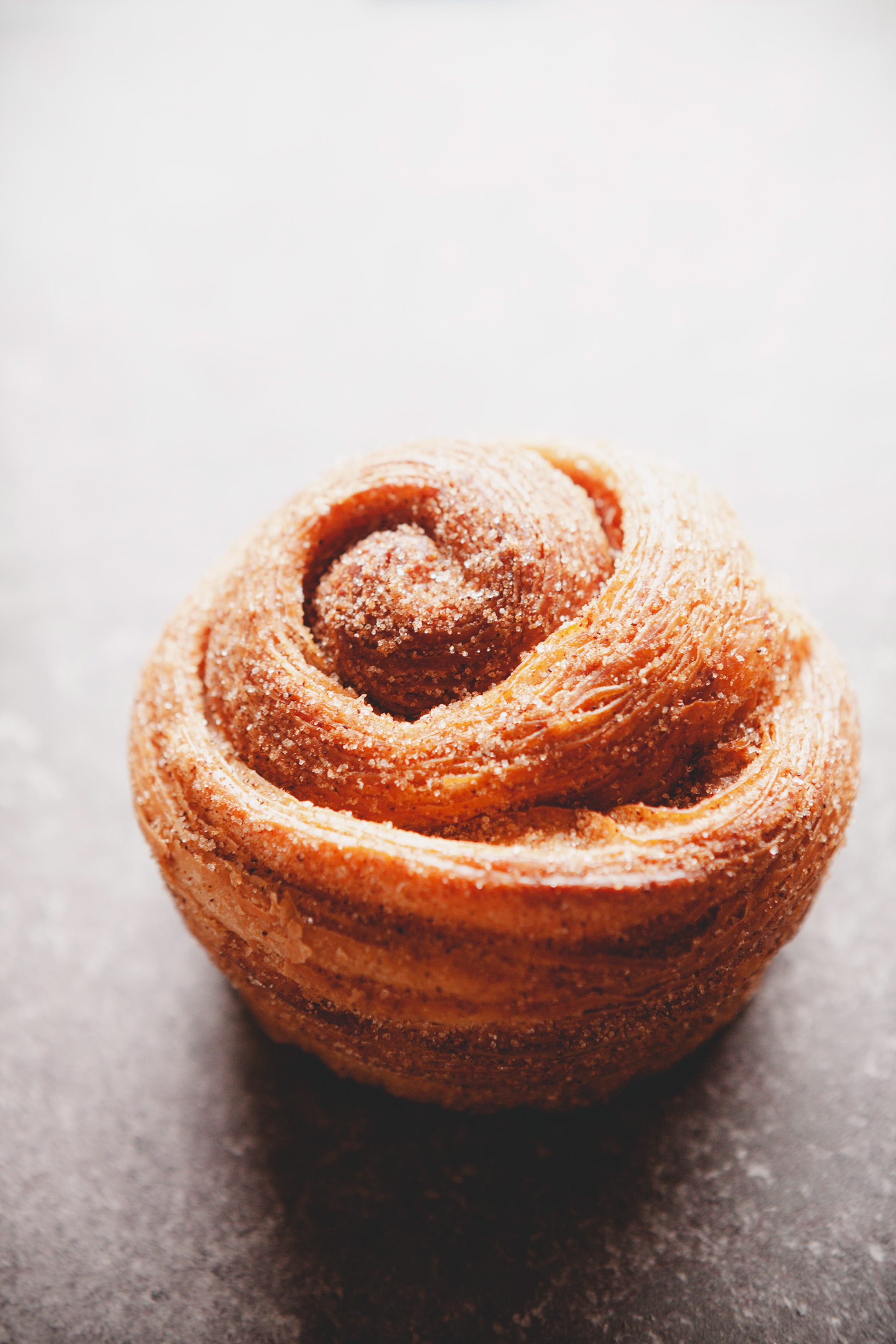 Macro Food Photography - Cinnamon Bun