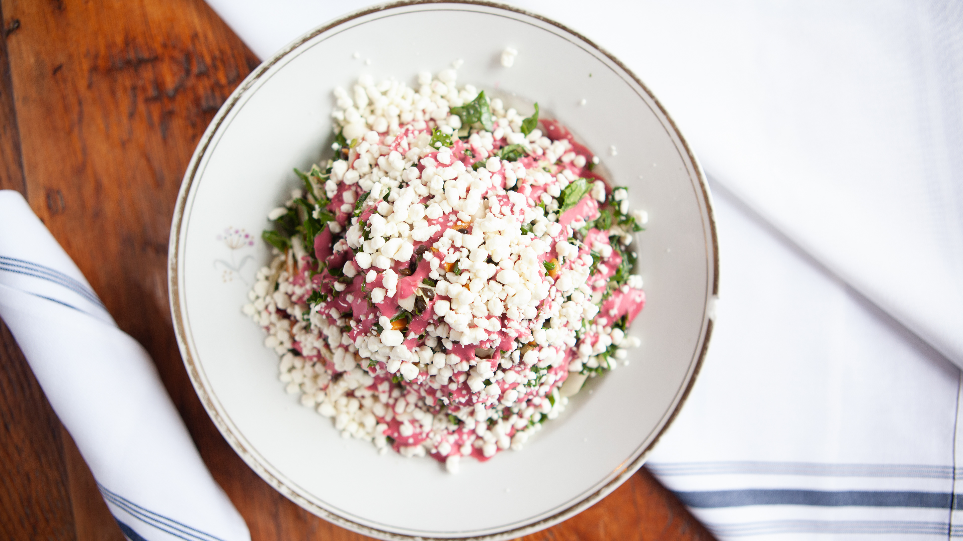 Toronto menu photography - salad