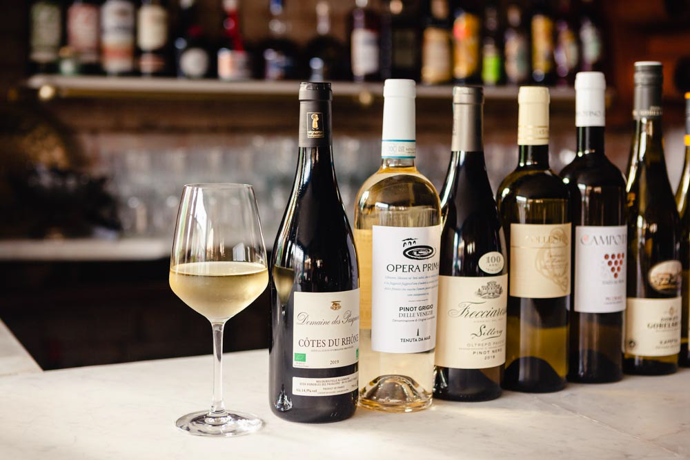 Wine Lineup by Toronto Food Photographer Lana Malykh
