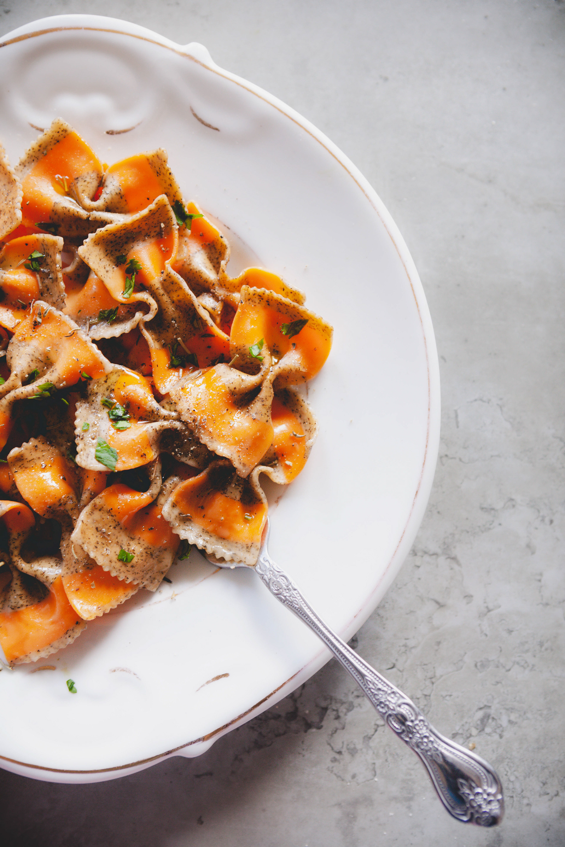 Food Styling - Garnished Pasta