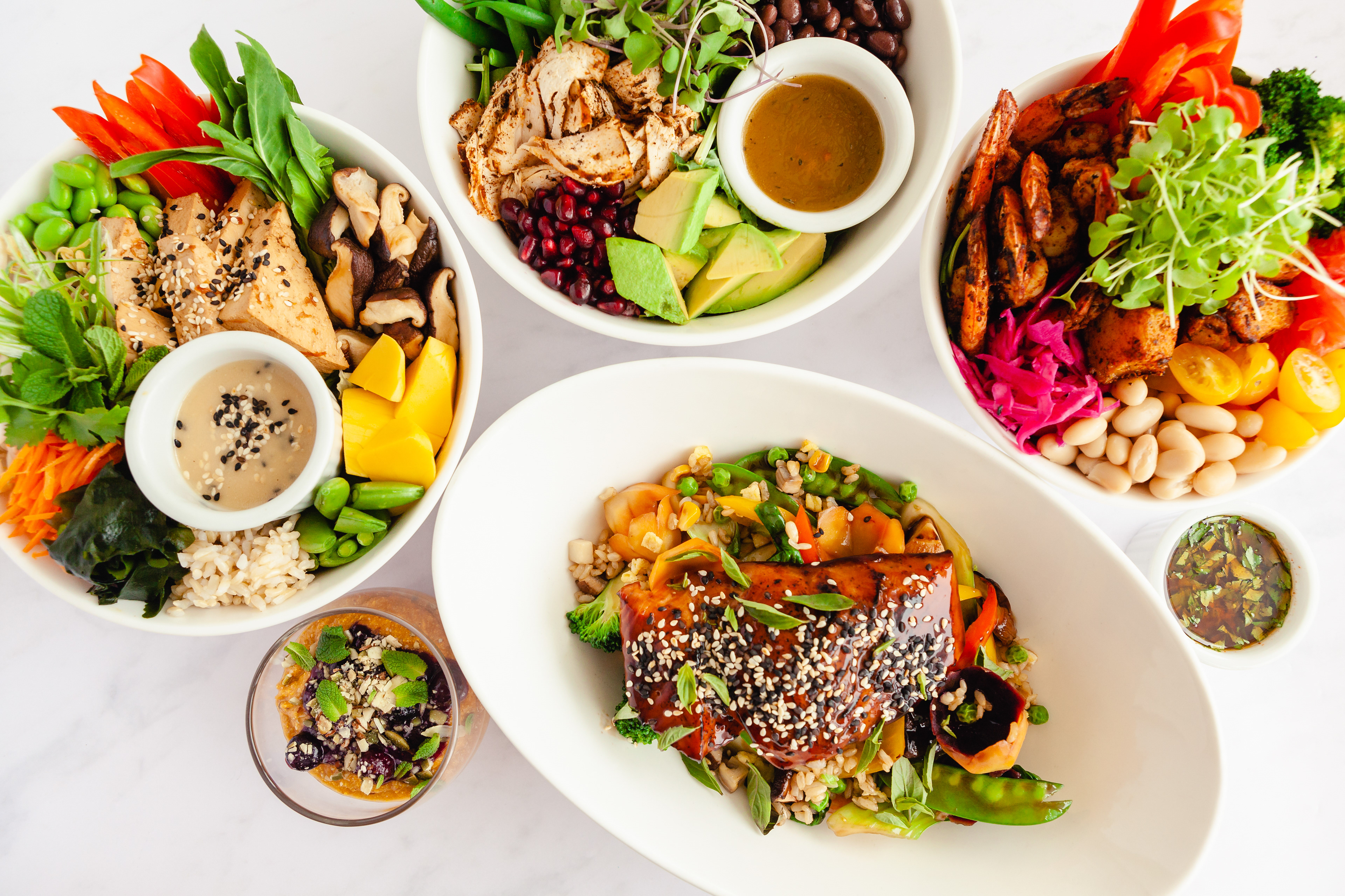 Healthy menu shot by Toronto food photographer Lana Malykh