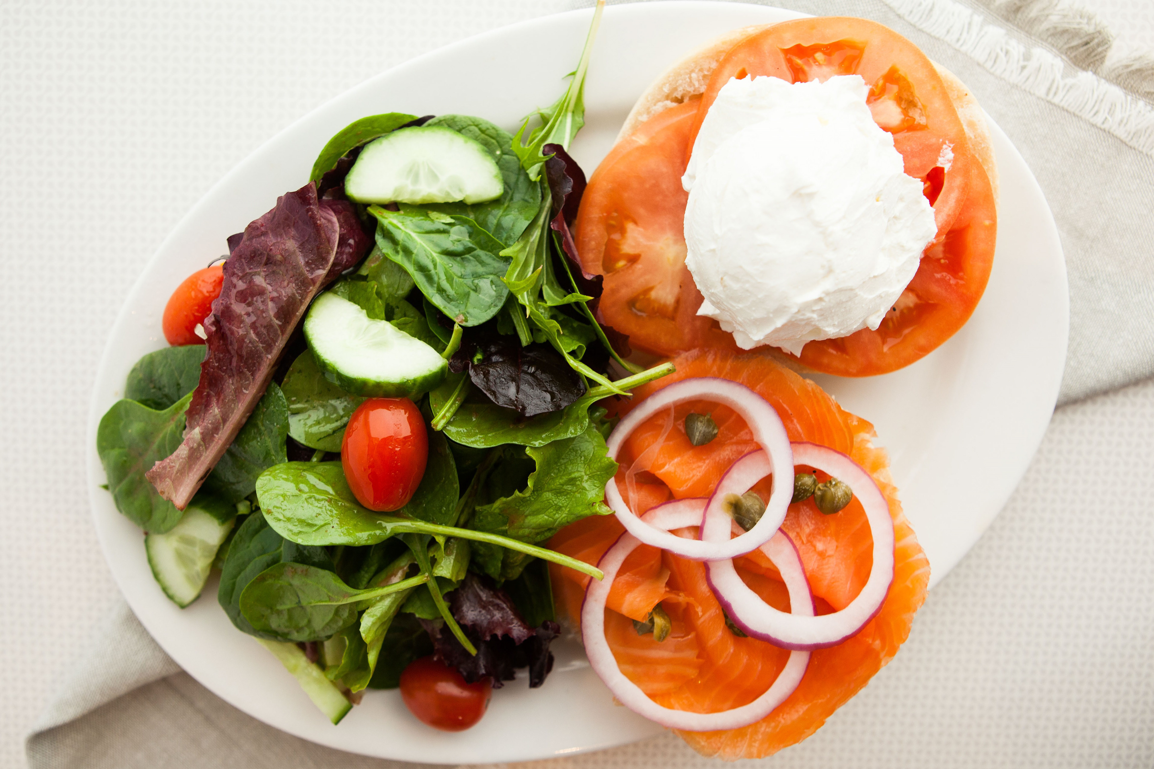 Toronto Food Menu Photography - Salmon Bagel